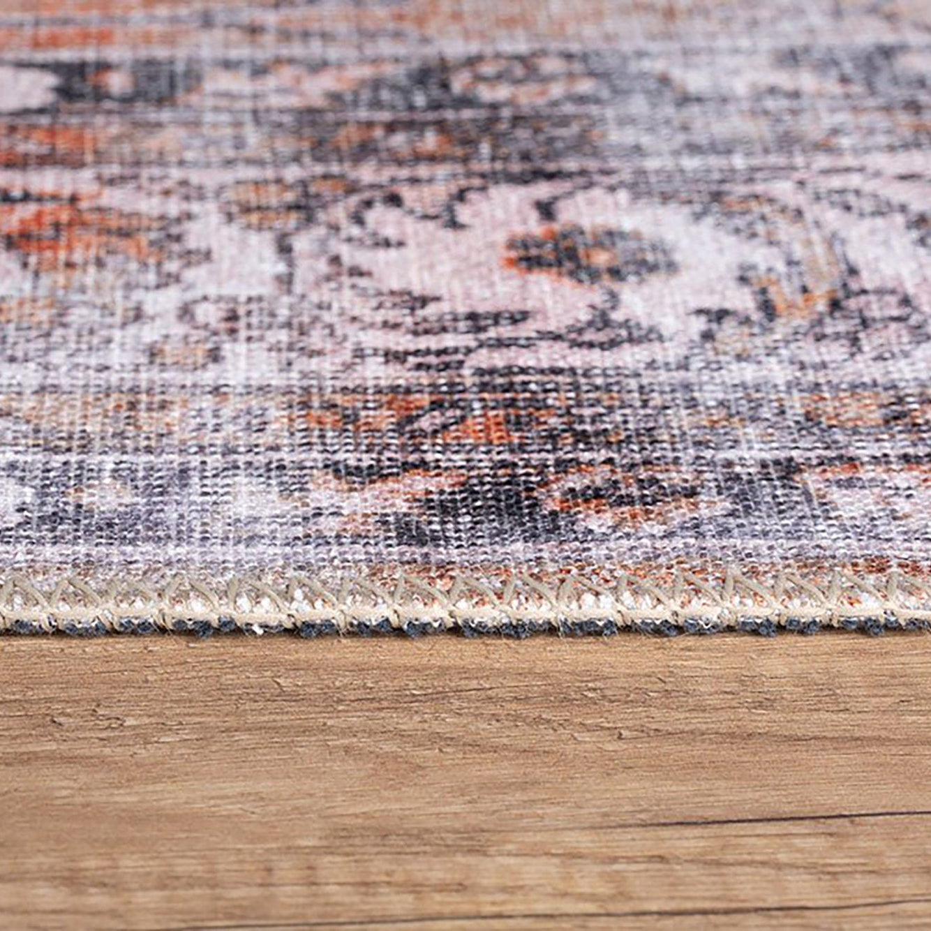 Arva Turkish Faded Orange and Brown Rug