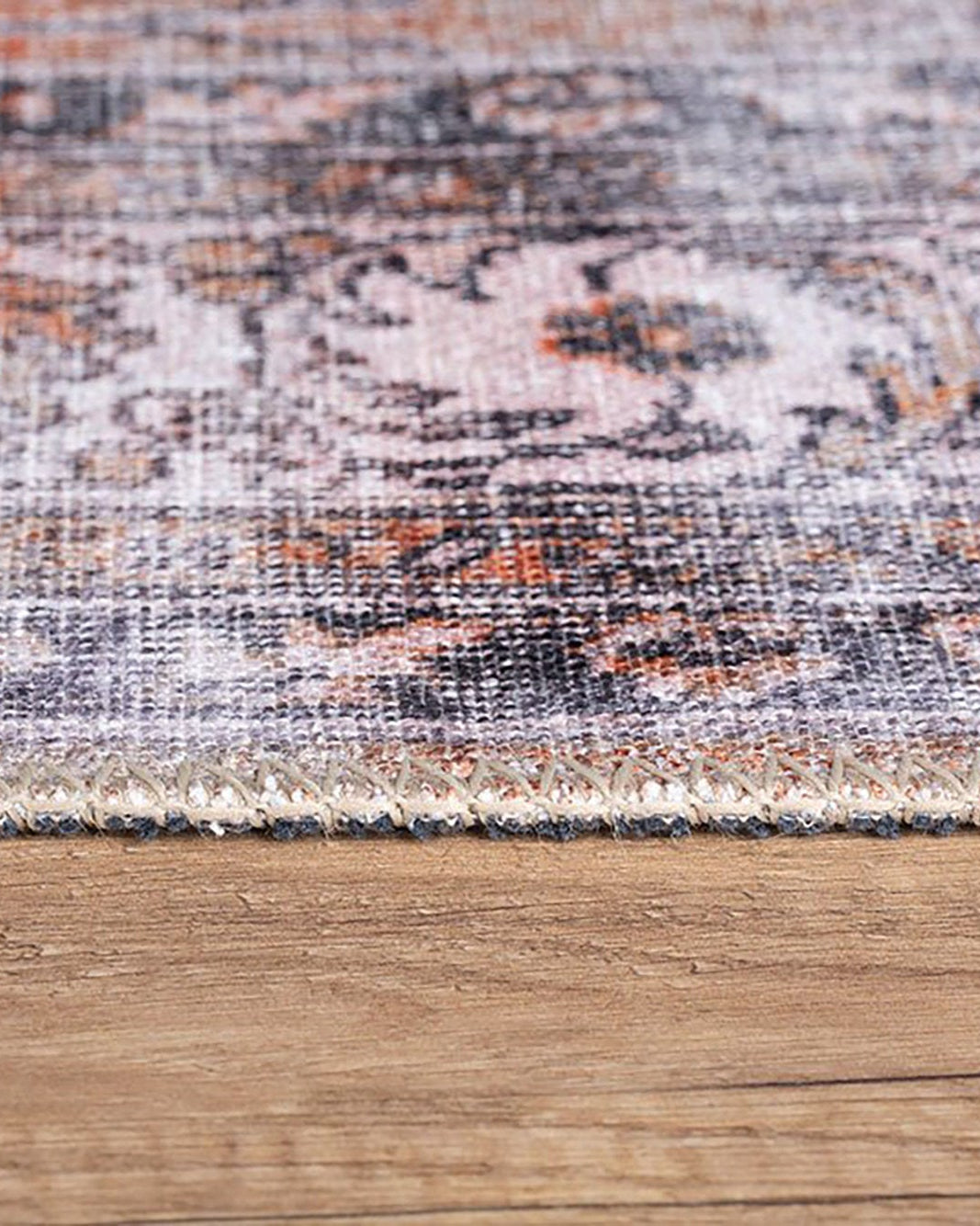 Arva Turkish Faded Orange and Brown Rug