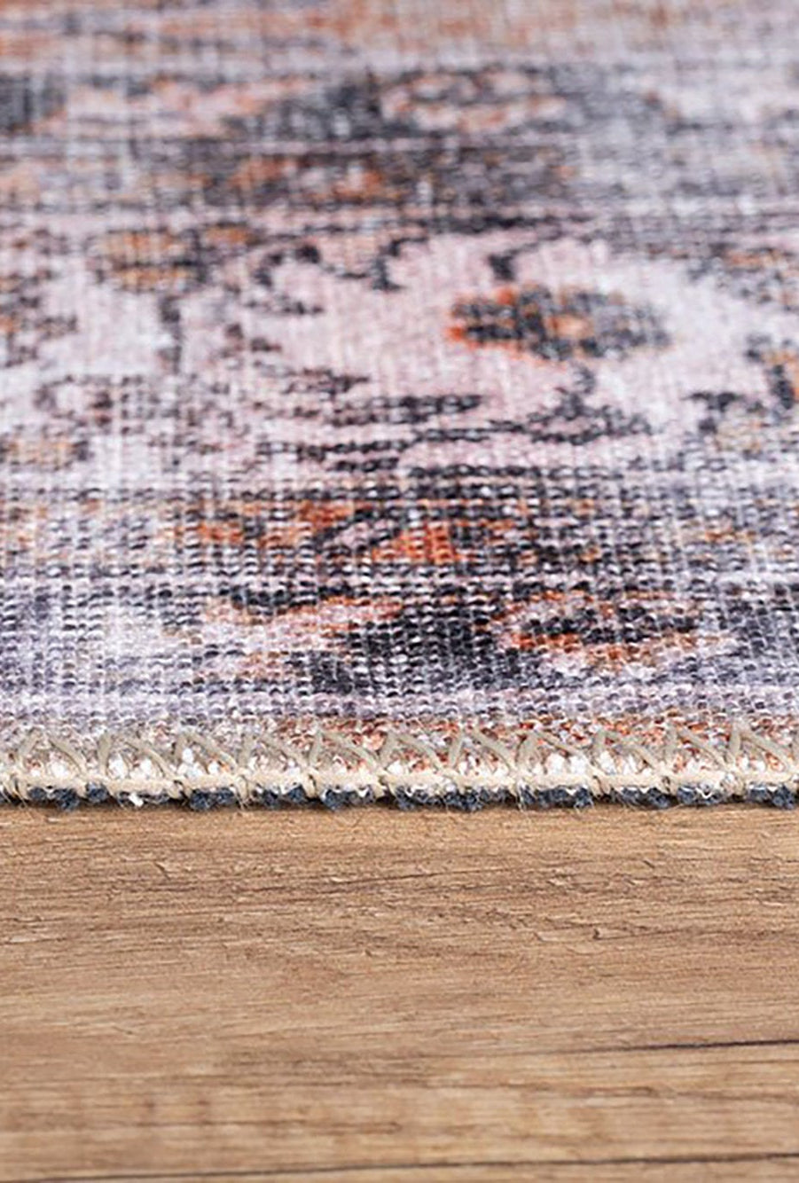 Arva Turkish Faded Orange and Brown Rug