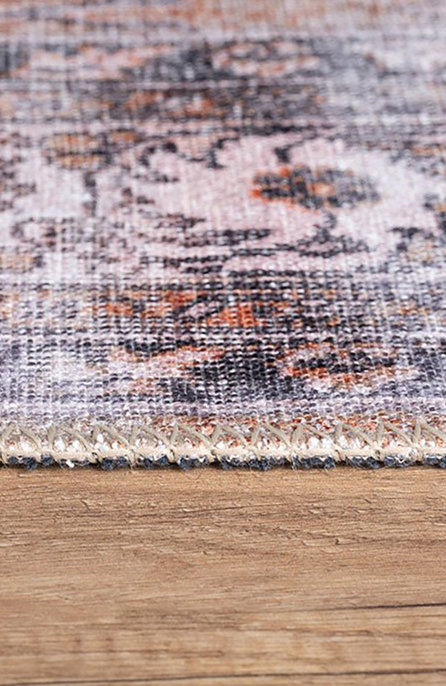 Arva Turkish Faded Orange and Brown Rug