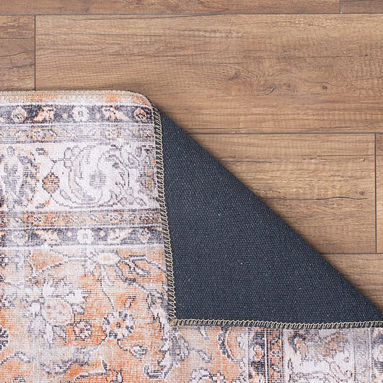 Arva Turkish Faded Orange and Brown Rug