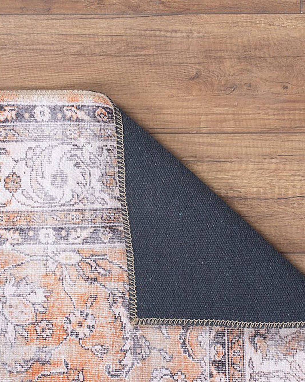 Arva Turkish Faded Orange and Brown Rug