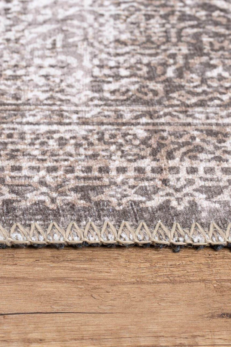 Arya Natural Beige Persian Vintage Rug