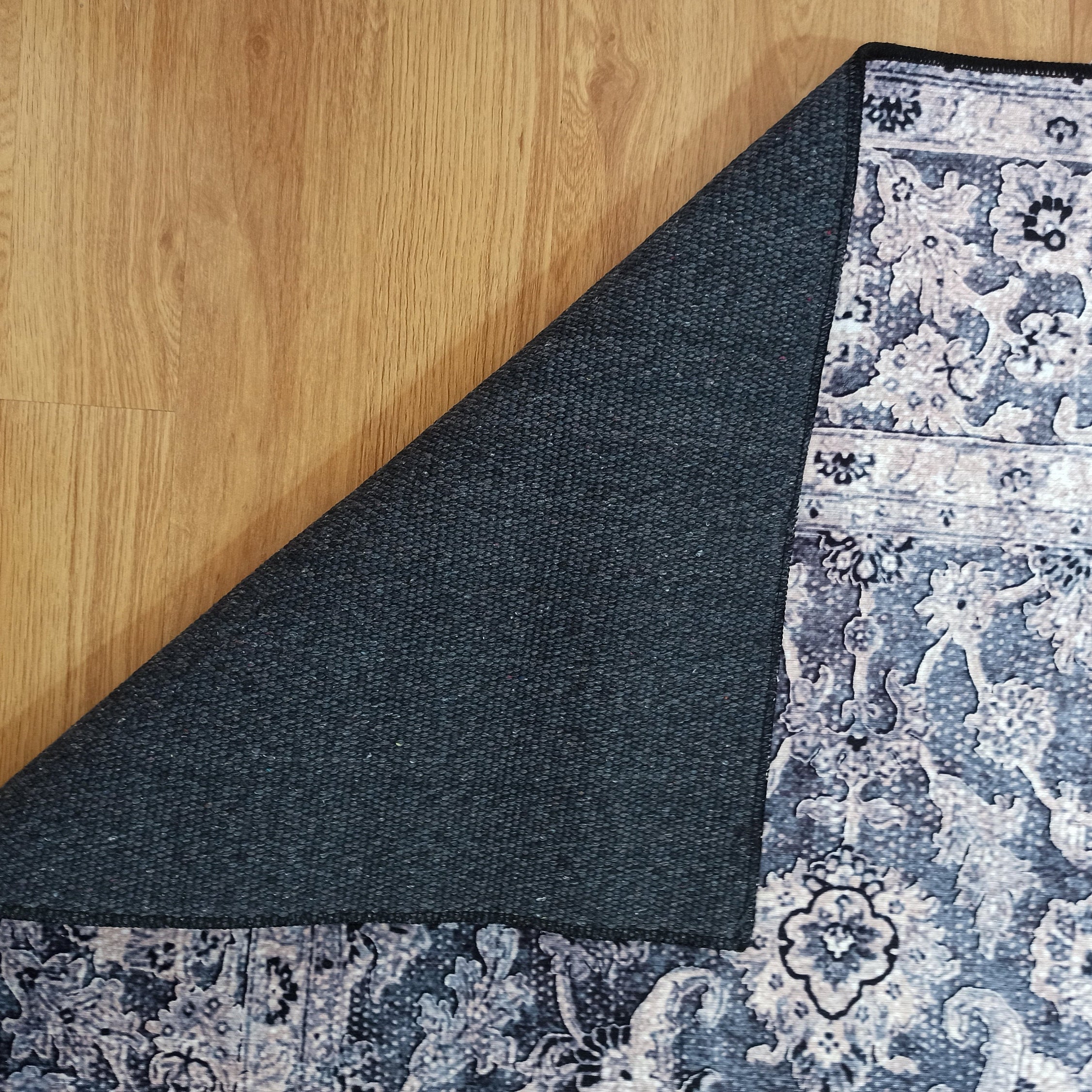 Asena Area Rug | Persian Navy Blue Gray Faded Rug