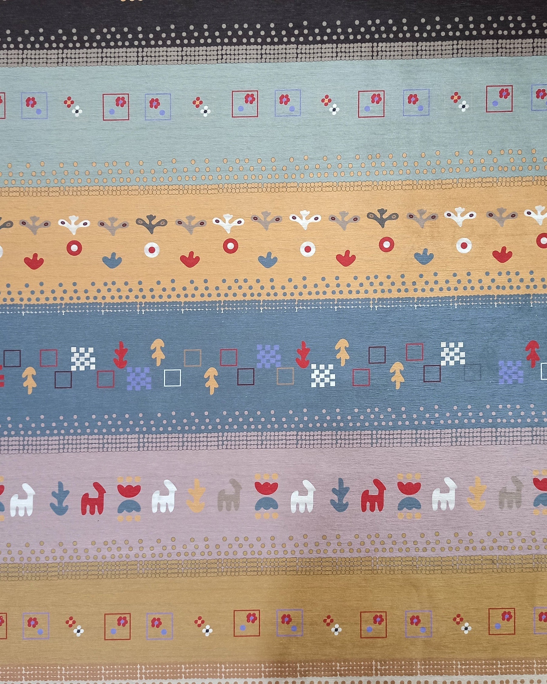 Asun Kilim Style Colorful Pastel Rug