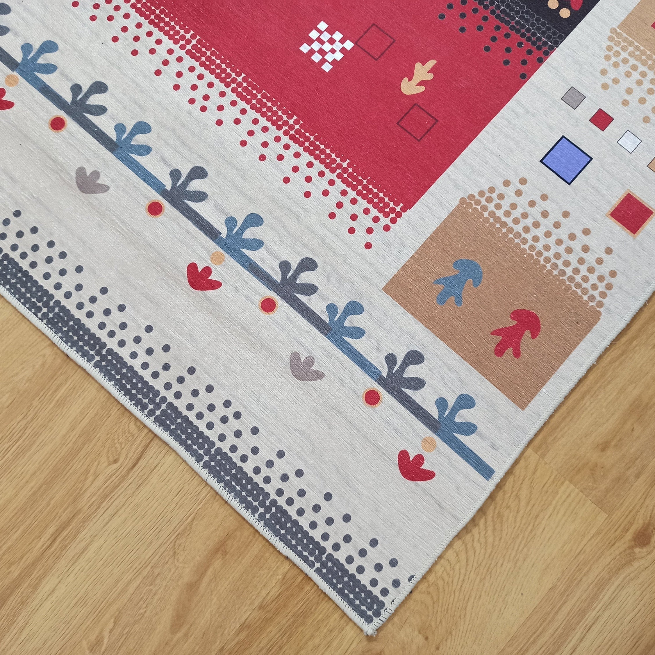 Asun Kilim Style Colorful Pastel Rug