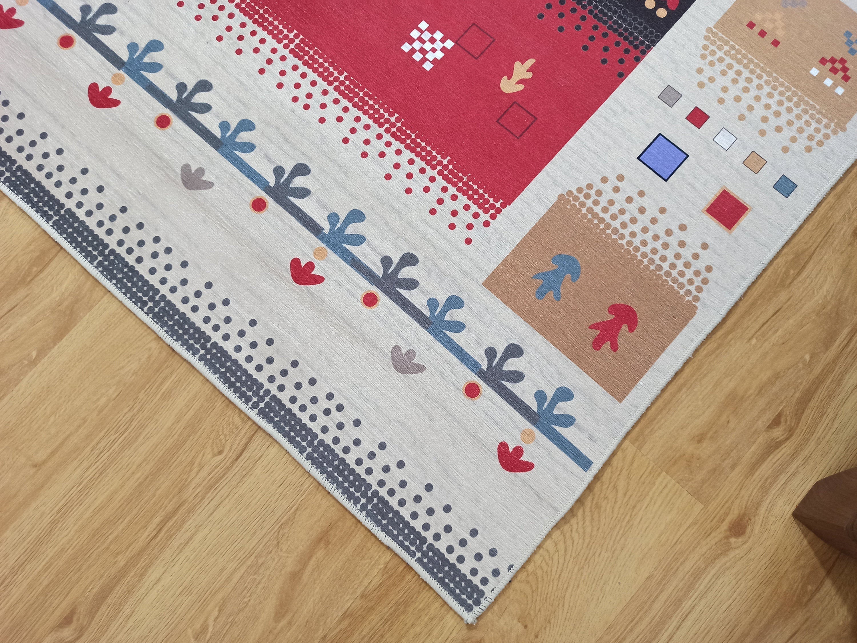 Asun Kilim Style Colorful Pastel Rug