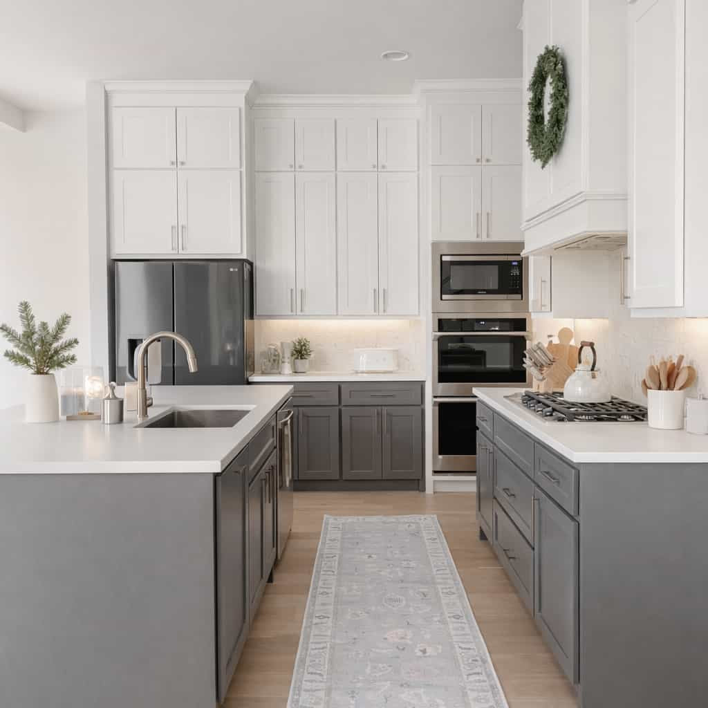 Aviana Pastel Lavender Modern Oushak Rug - Kitchen Rugs