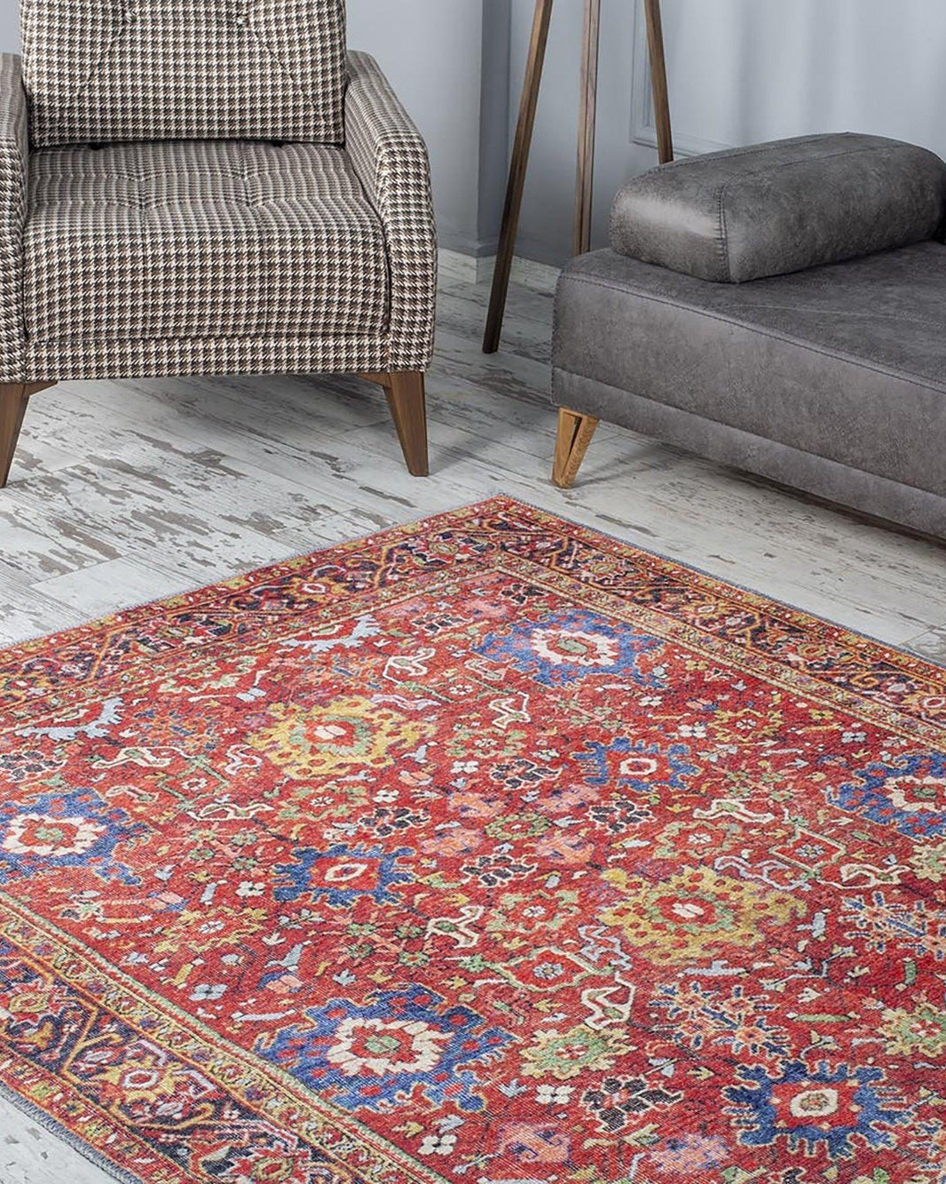 Aya Turkish Colorful Floral Rug