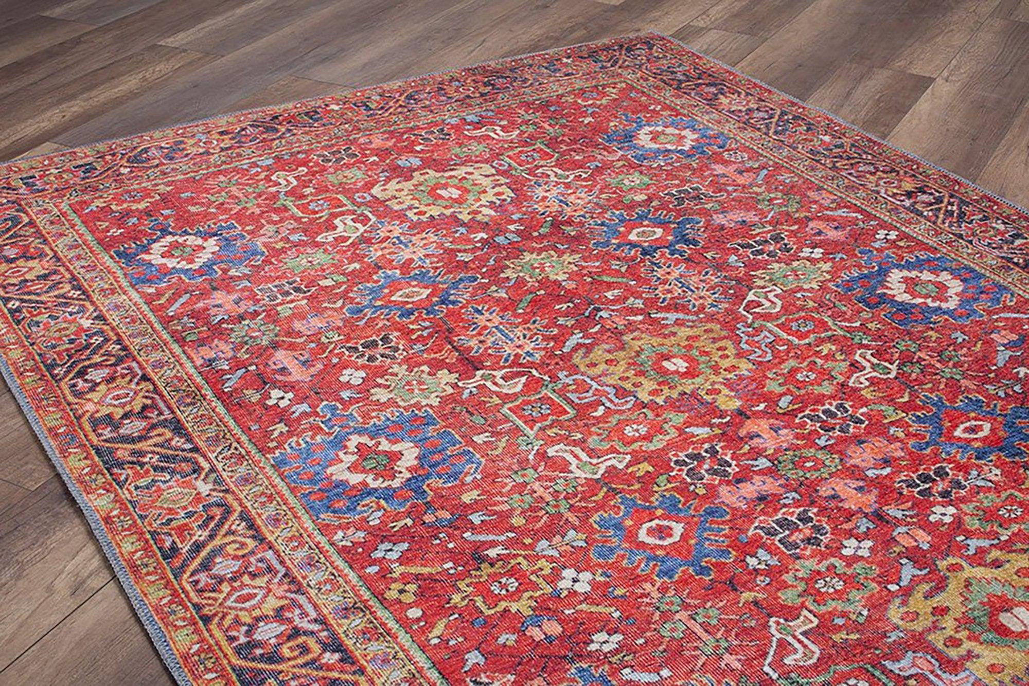 Aya Turkish Colorful Floral Rug