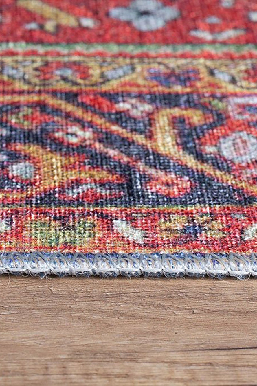 Aya Turkish Colorful Floral Rug