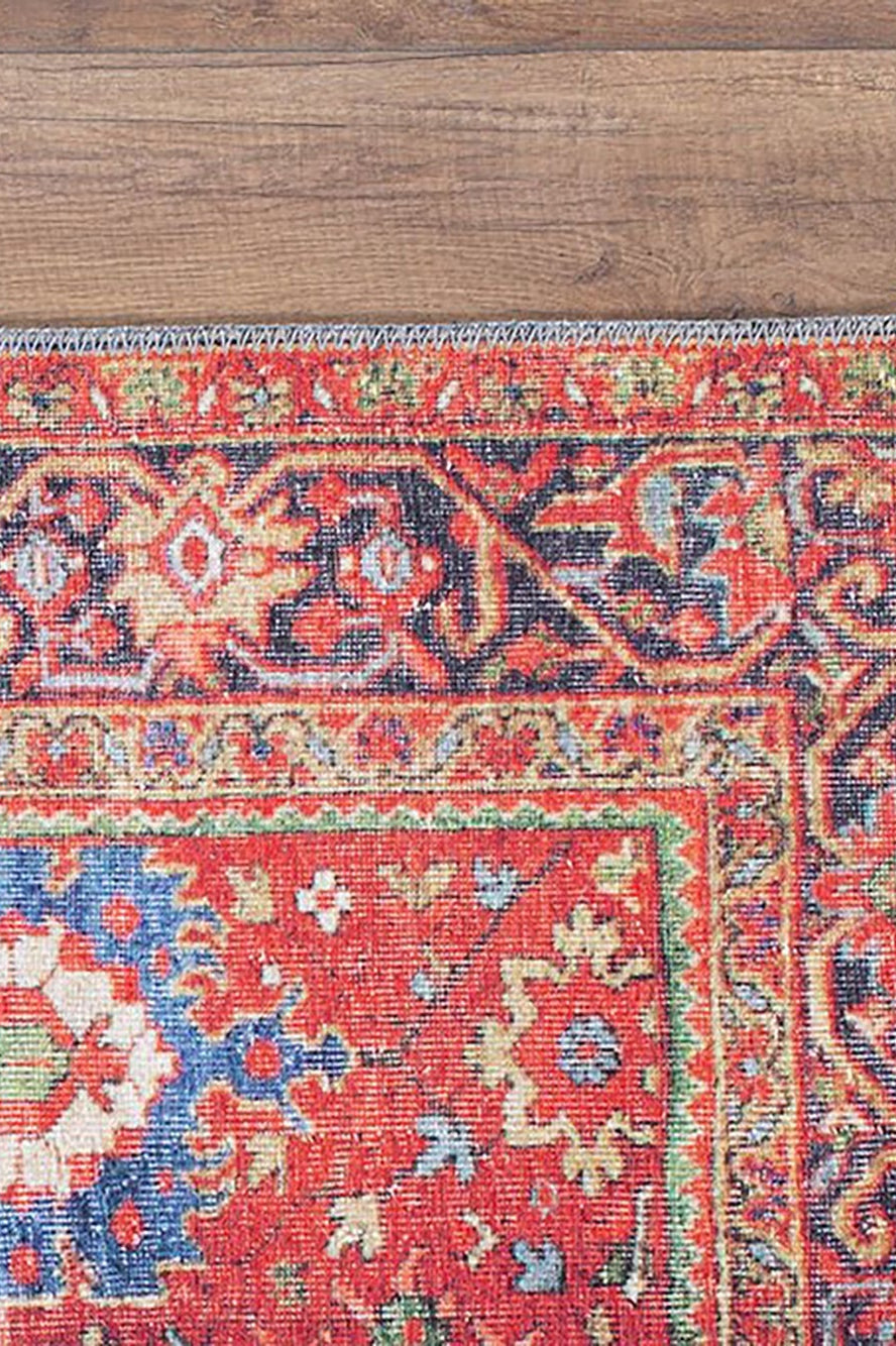 Aya Turkish Colorful Floral Rug