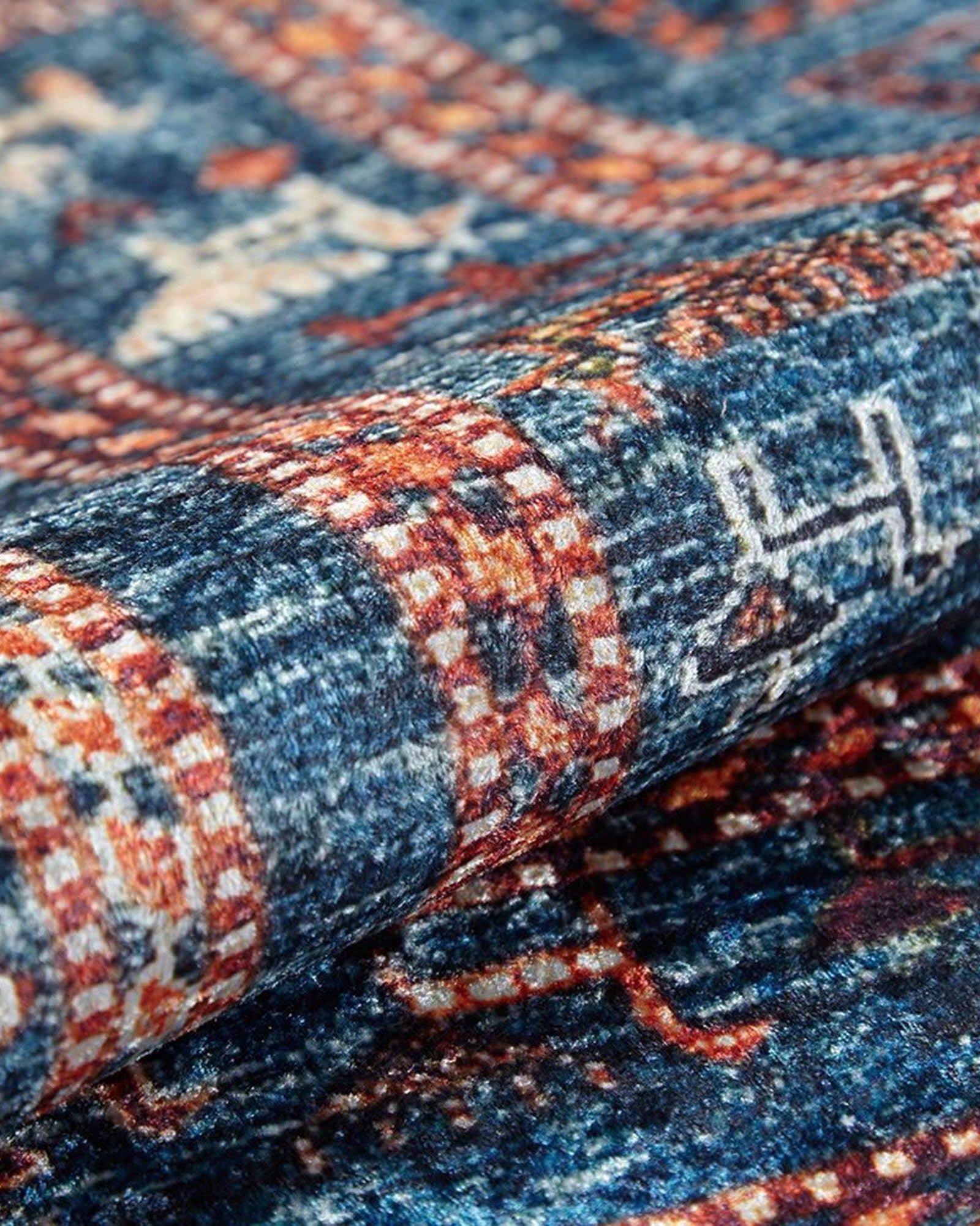 Ayda Turkish Oriental Blue Rug