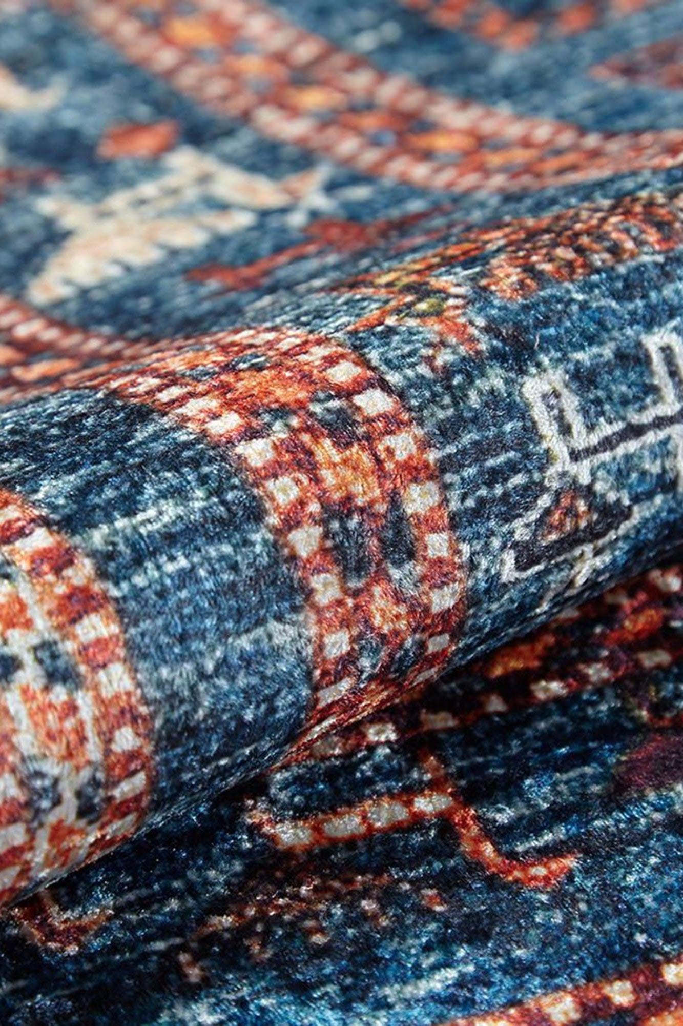 Ayda Turkish Oriental Blue Rug