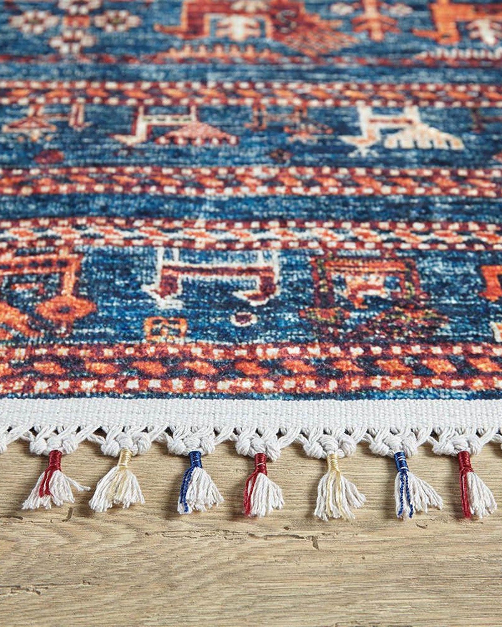Ayda Turkish Oriental Blue Rug