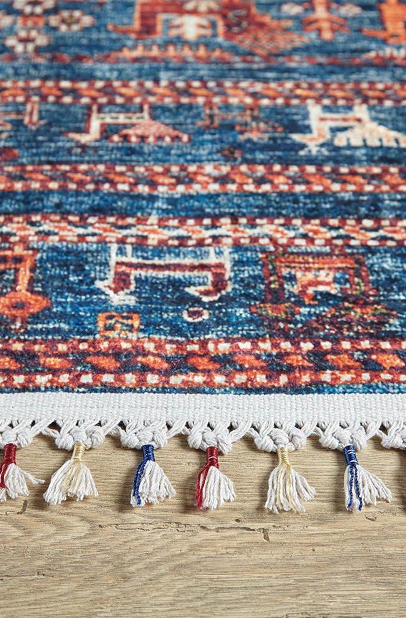 Ayda Turkish Oriental Blue Rug