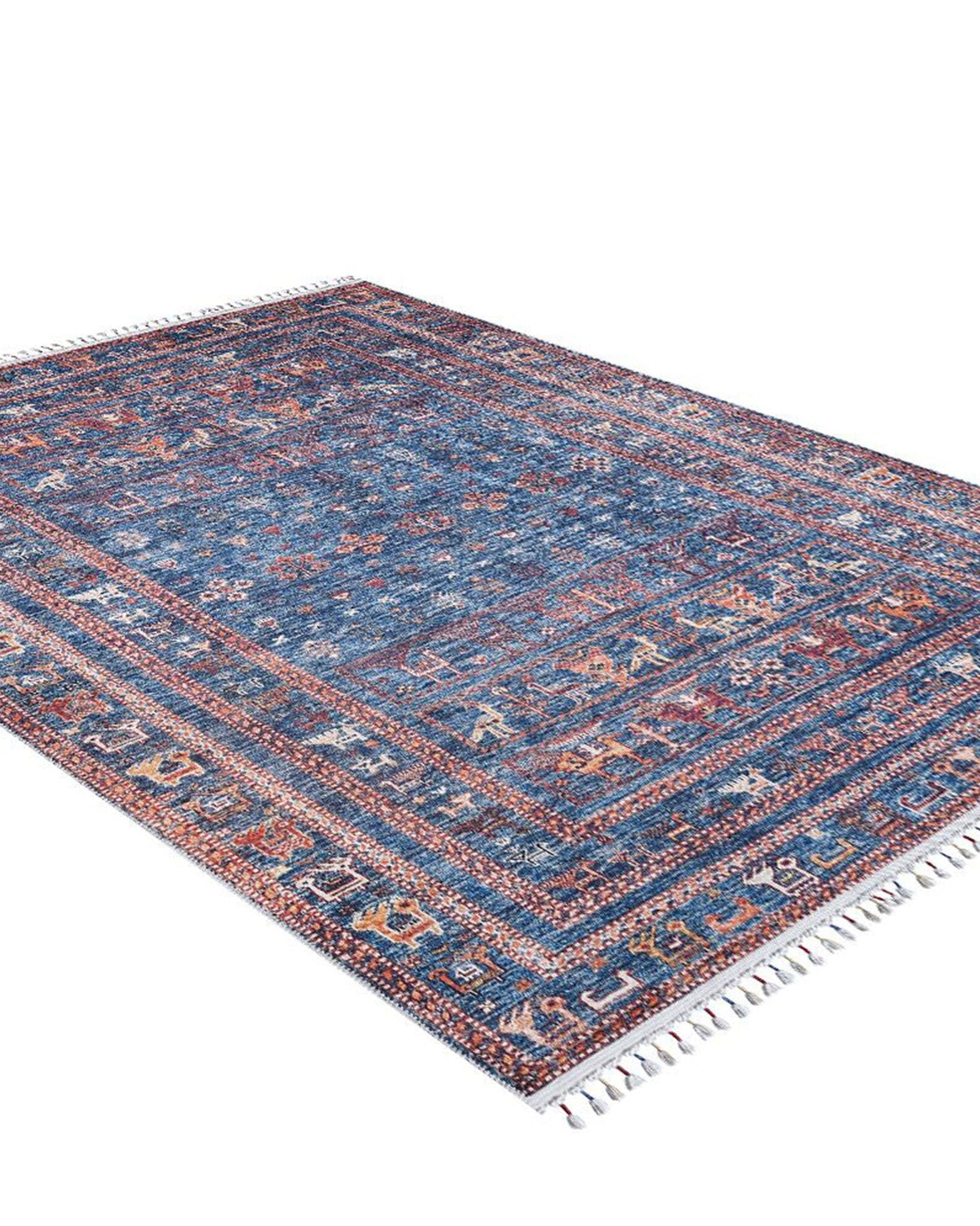Ayda Turkish Oriental Blue Rug