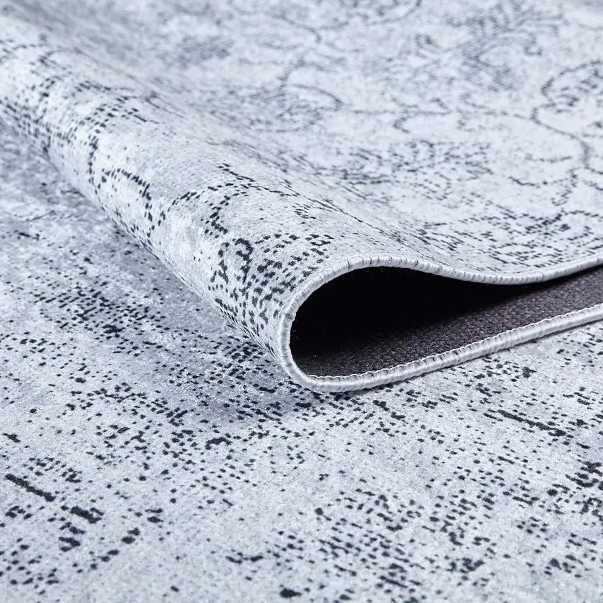 Ayla Turkish Faded Gray Rug