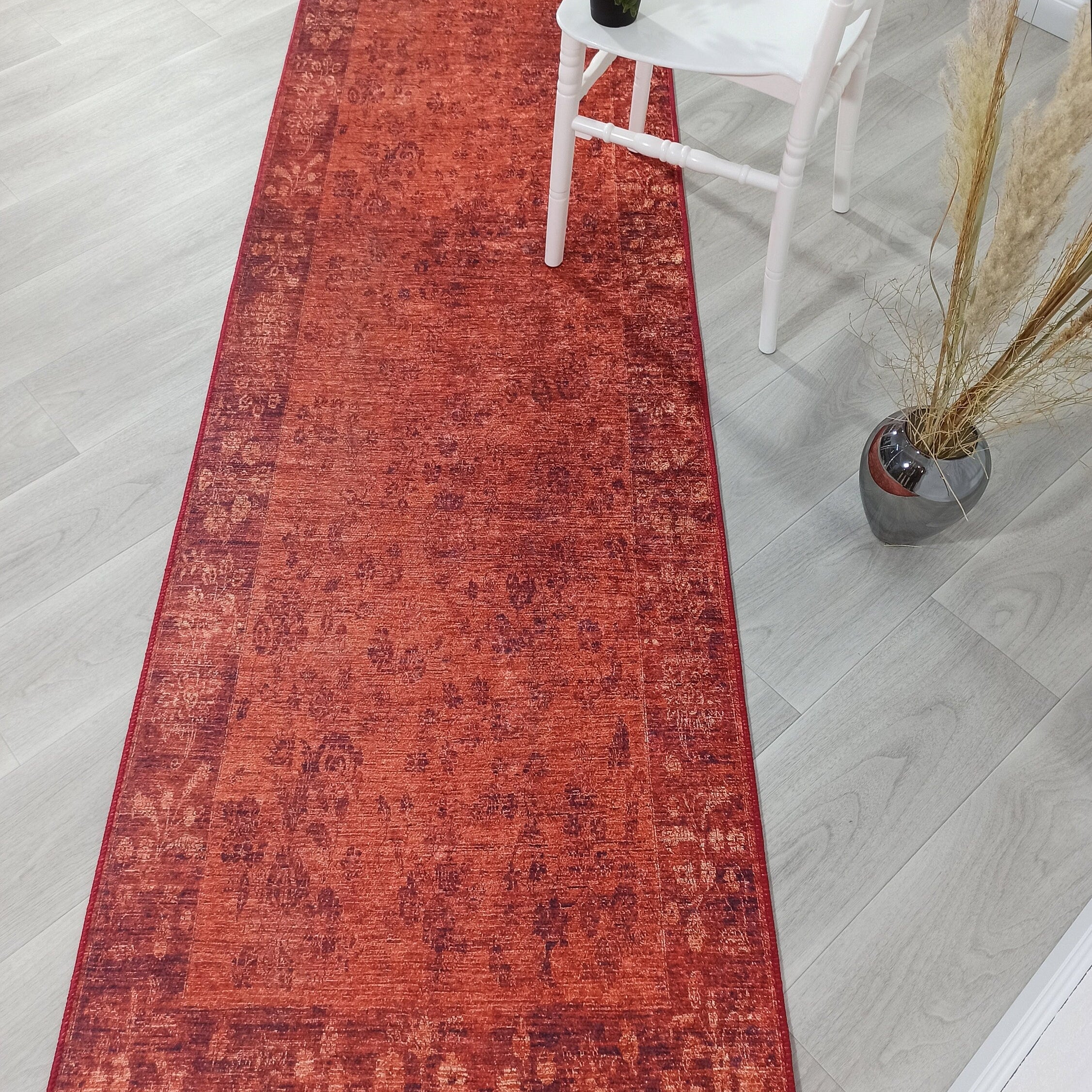 Ragda Turkish Red Beige Oushak Rug