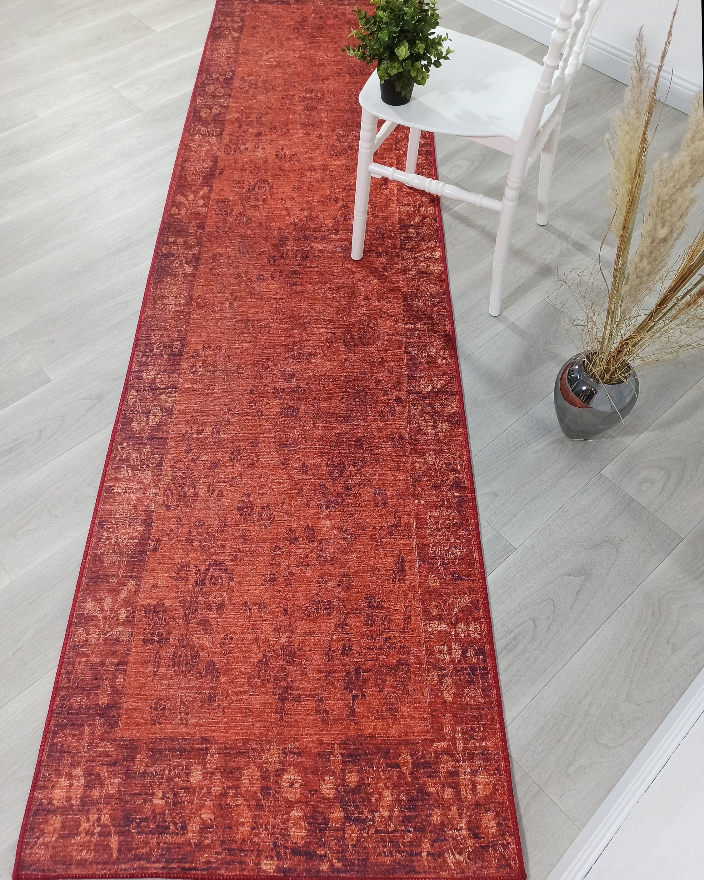 Ragda Turkish Red Beige Oushak Rug