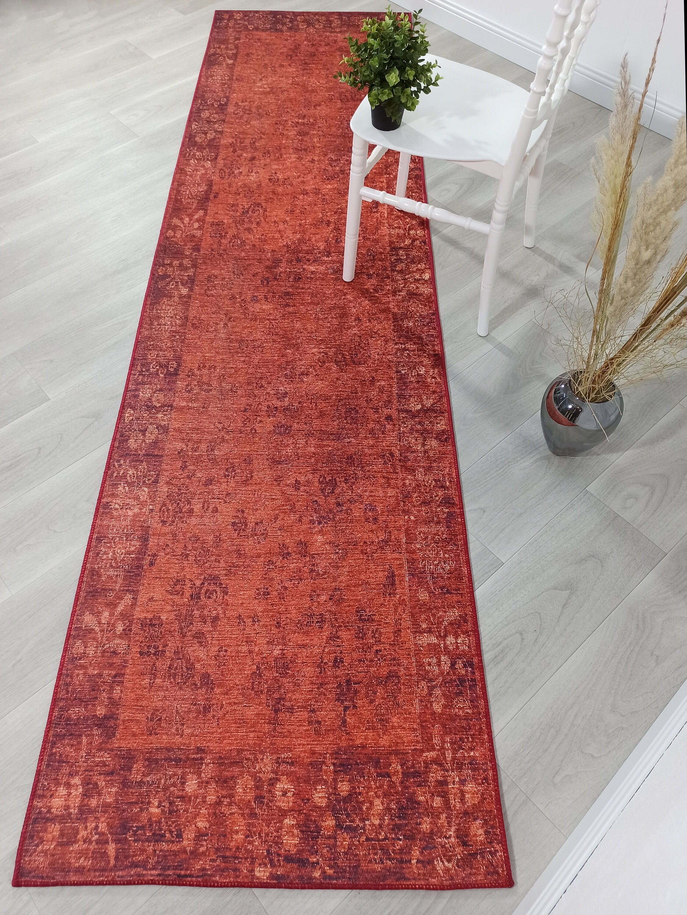 Ragda Turkish Red Beige Oushak Rug