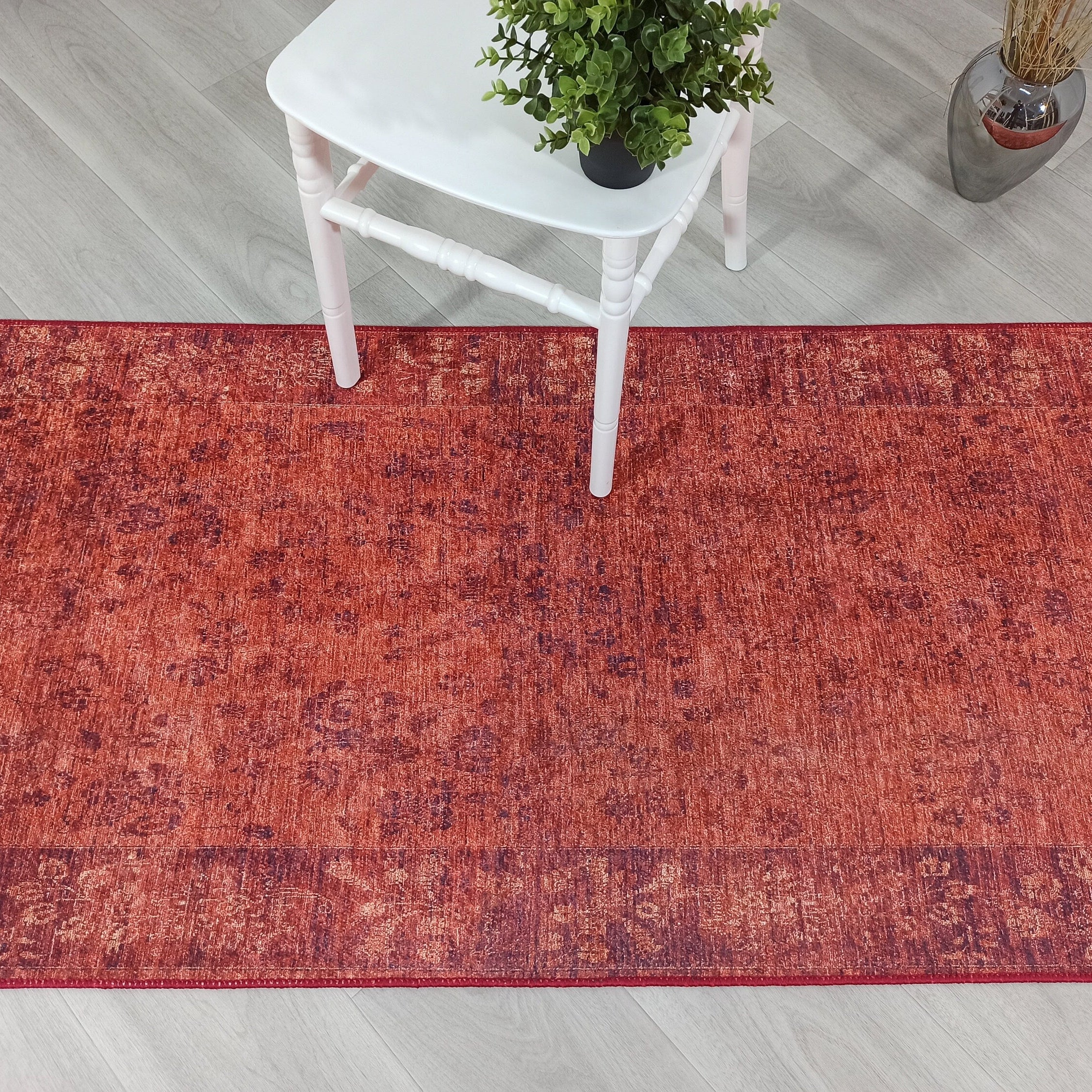 Ragda Turkish Red Beige Oushak Rug