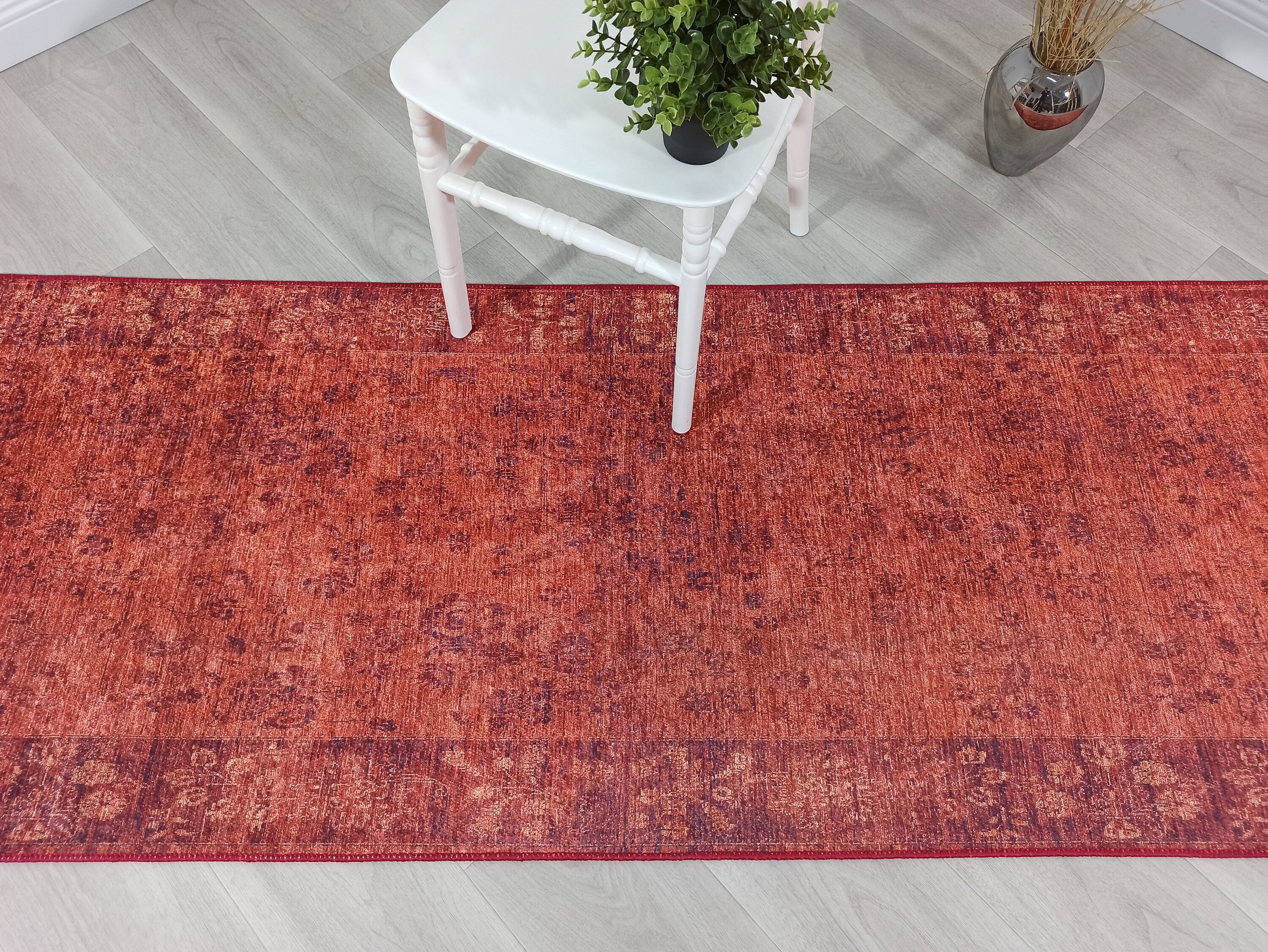 Ragda Turkish Red Beige Oushak Rug