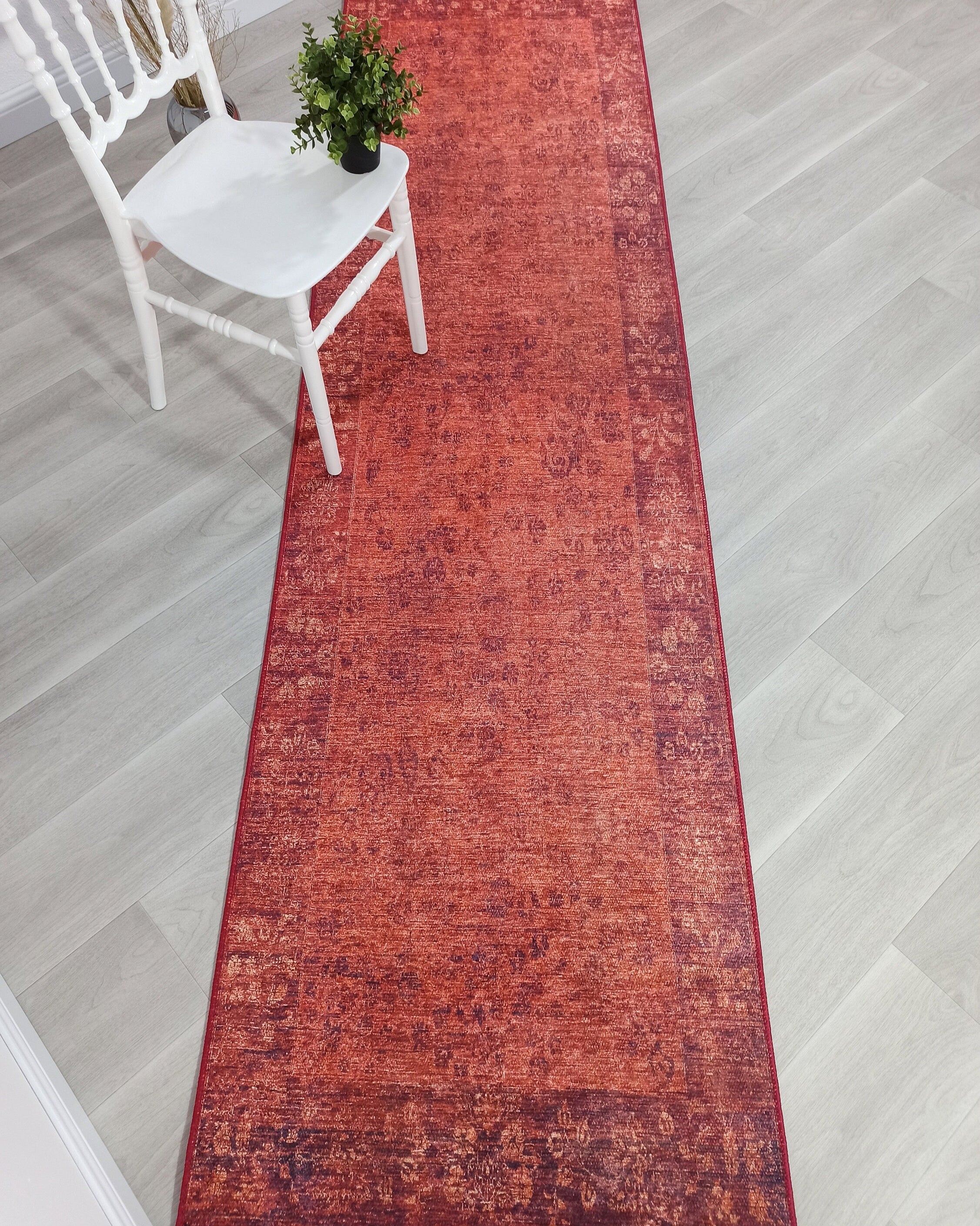 Ragda Turkish Red Beige Oushak Rug