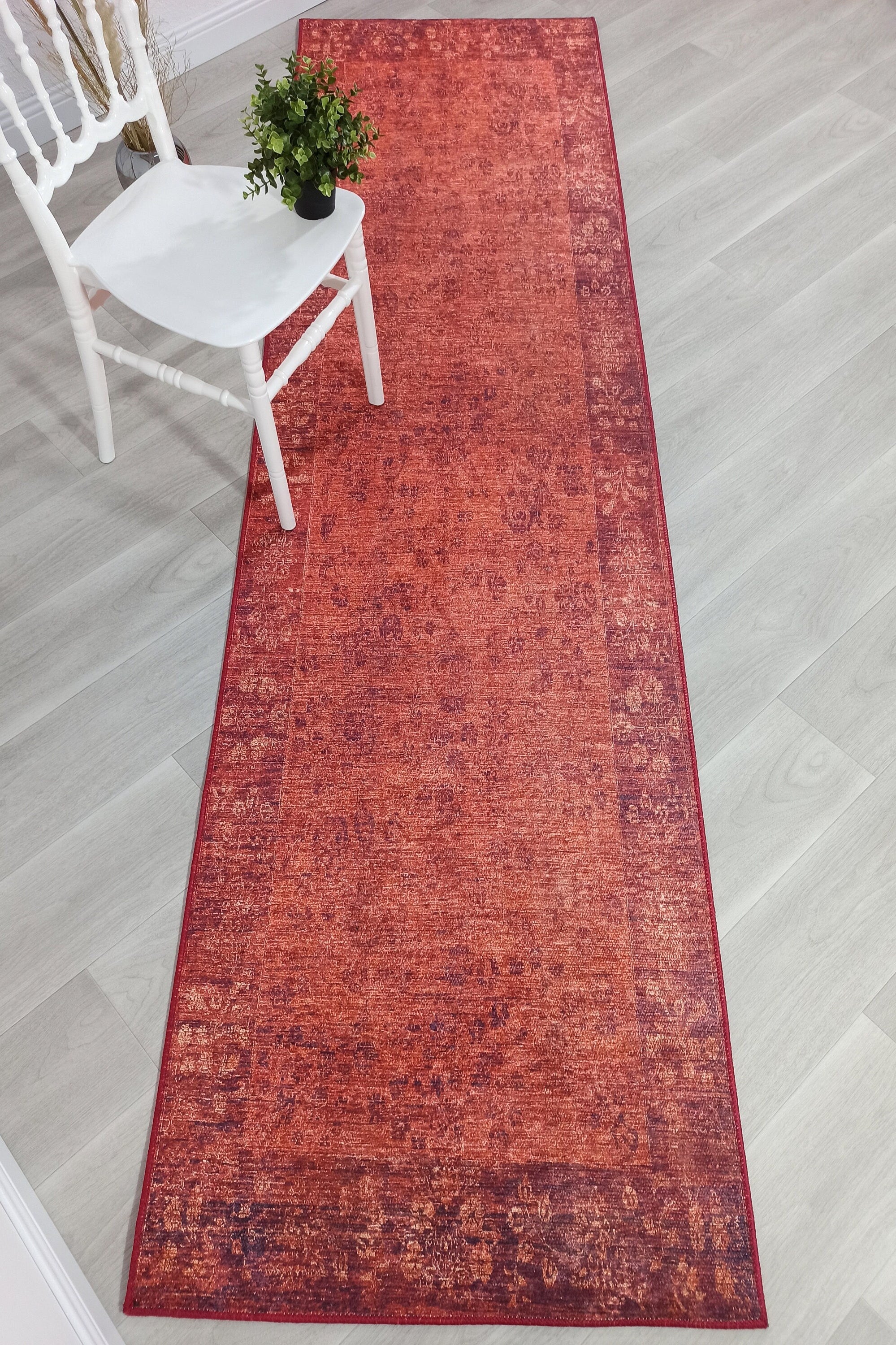 Ragda Turkish Red Beige Oushak Rug
