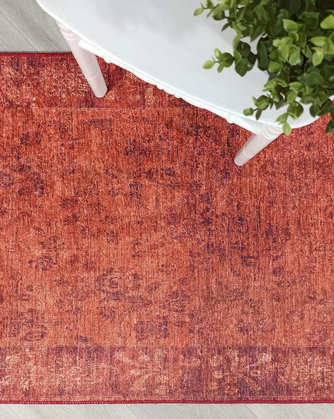 Ragda Turkish Red Beige Oushak Rug