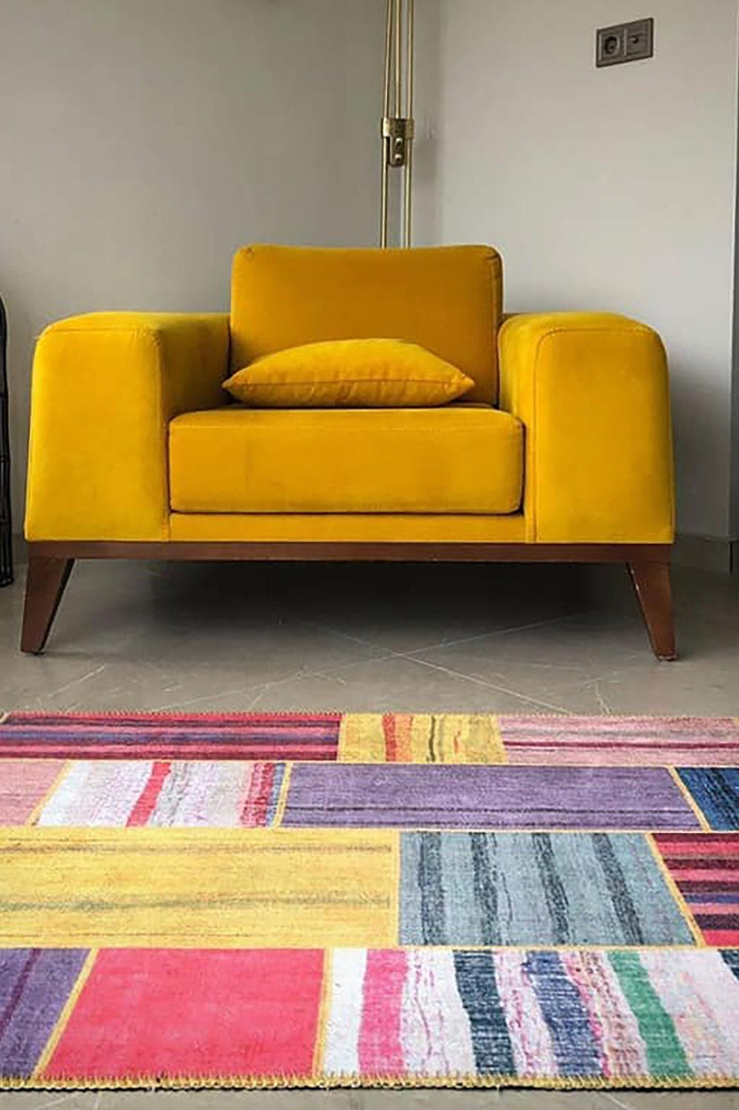 Azay Rag Rug Summer Colorful Rag Rug