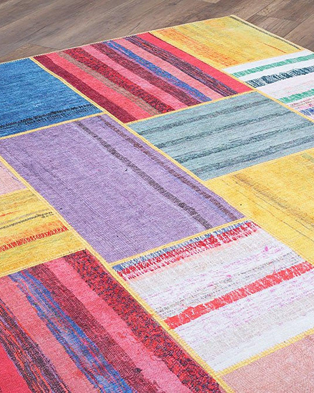 Azay Rag Rug Summer Colorful Rag Rug
