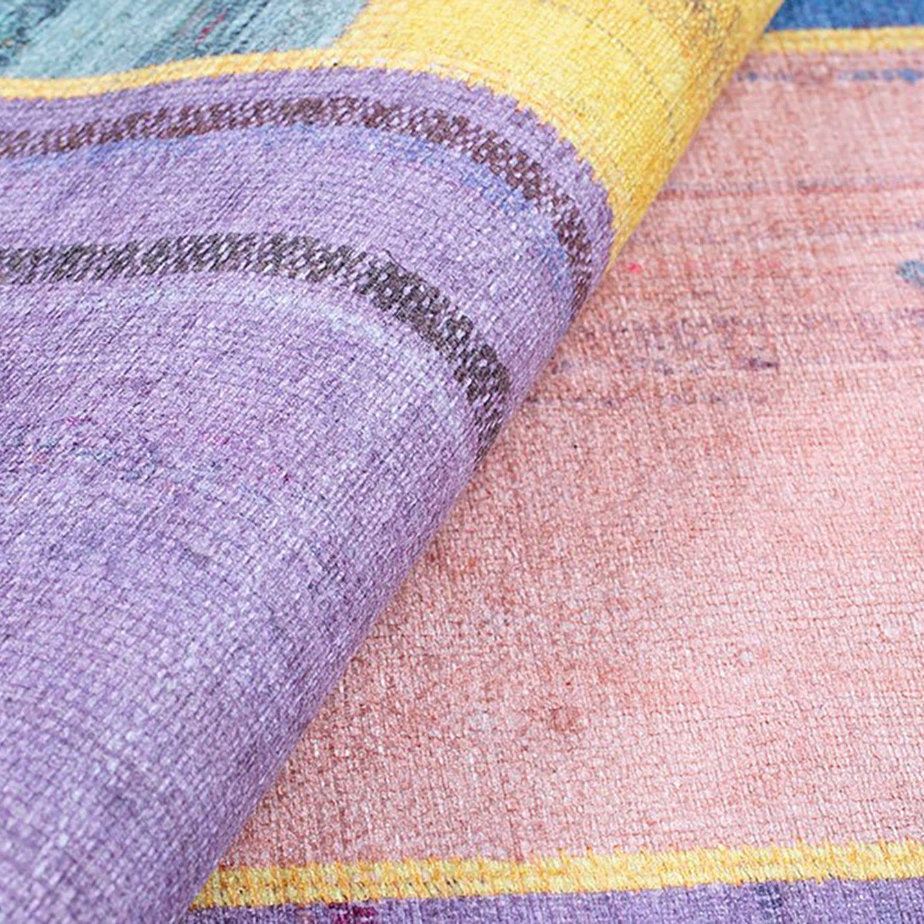 Azay Rag Rug Summer Colorful Rag Rug