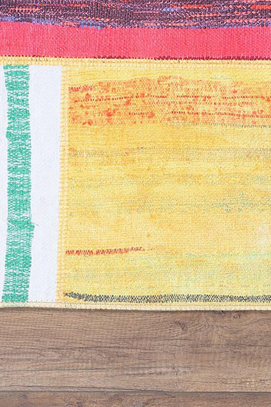 Azay Rag Rug Summer Colorful Rag Rug