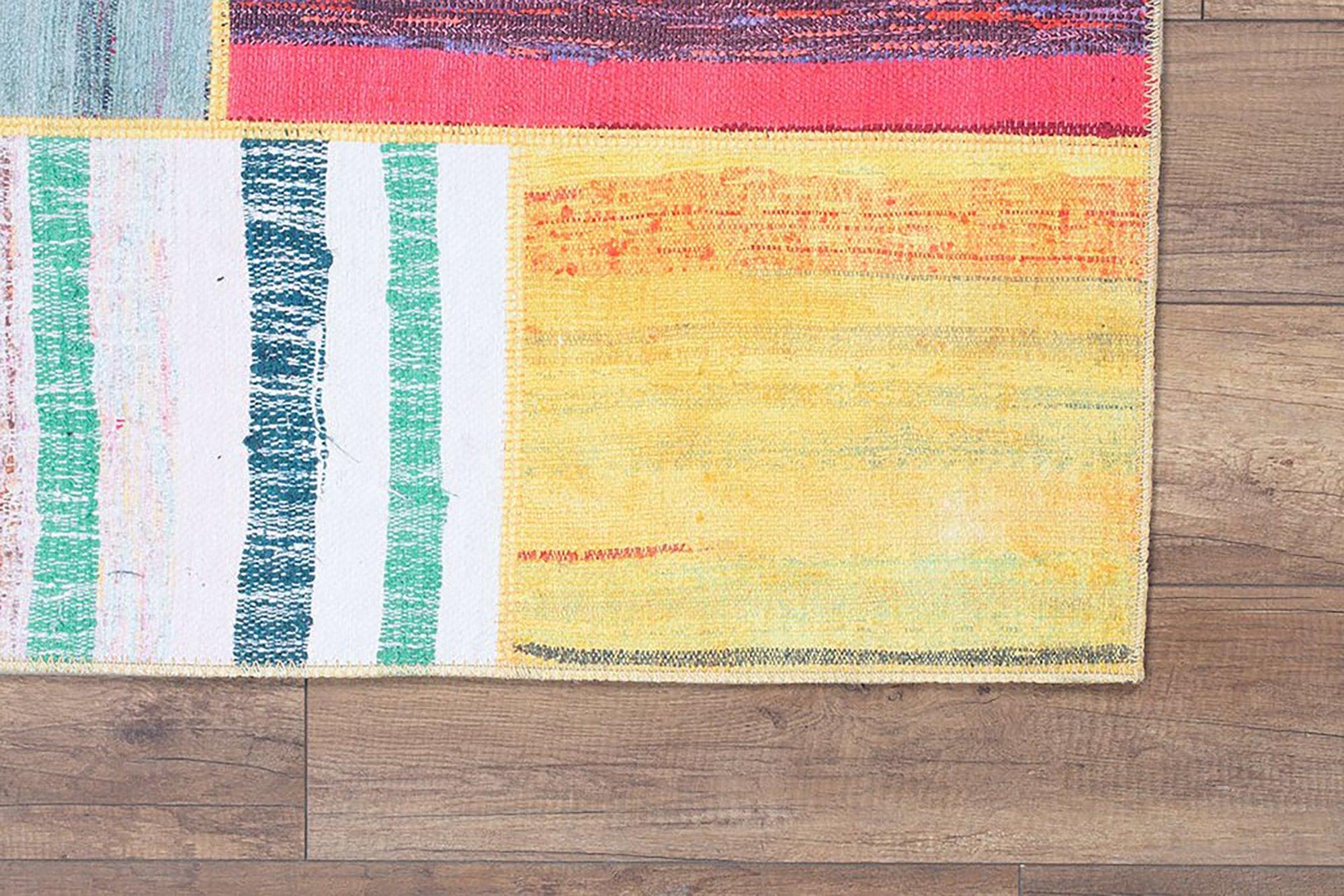 Azay Rag Rug Summer Colorful Rag Rug