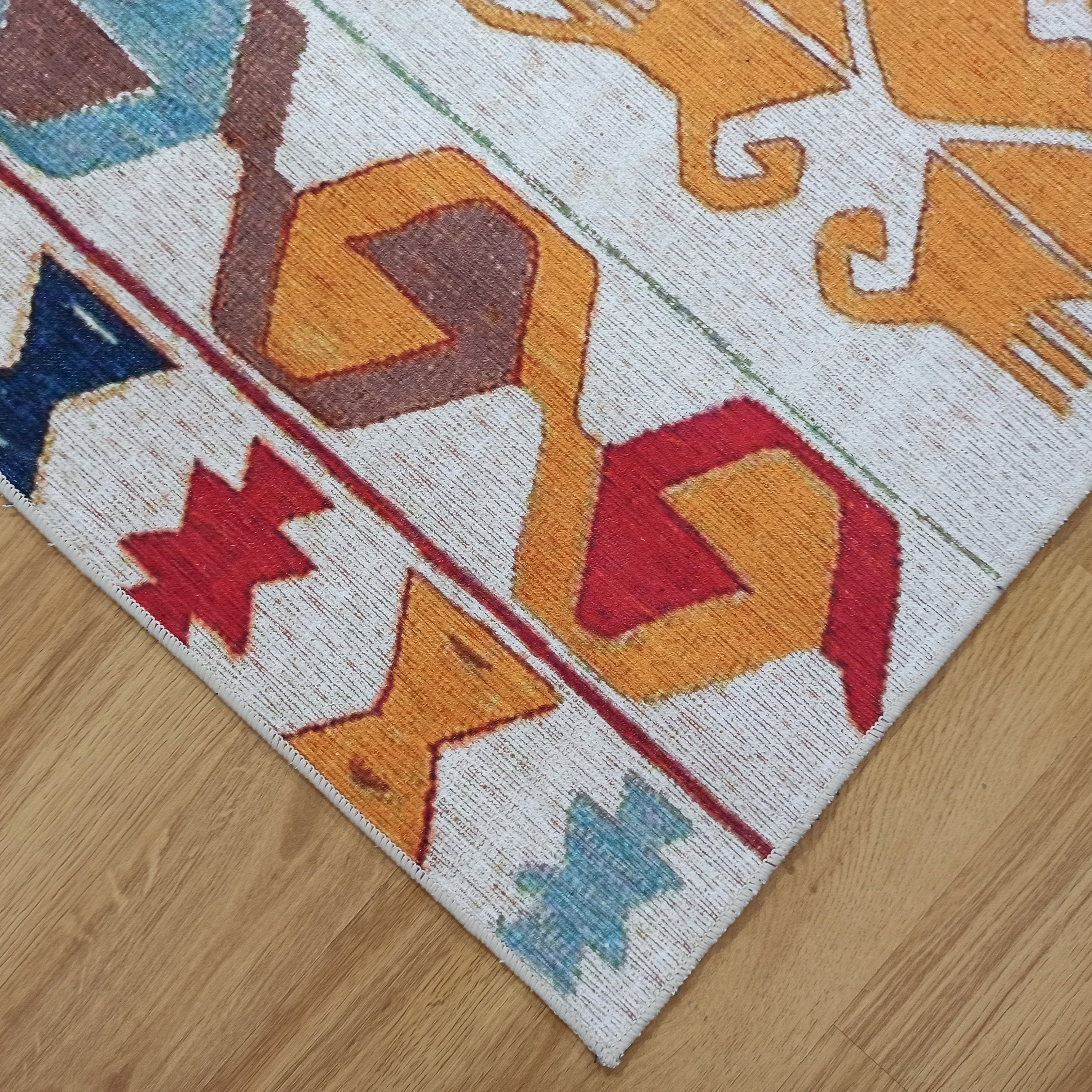 Azay Rug Turkish Colorful Rug