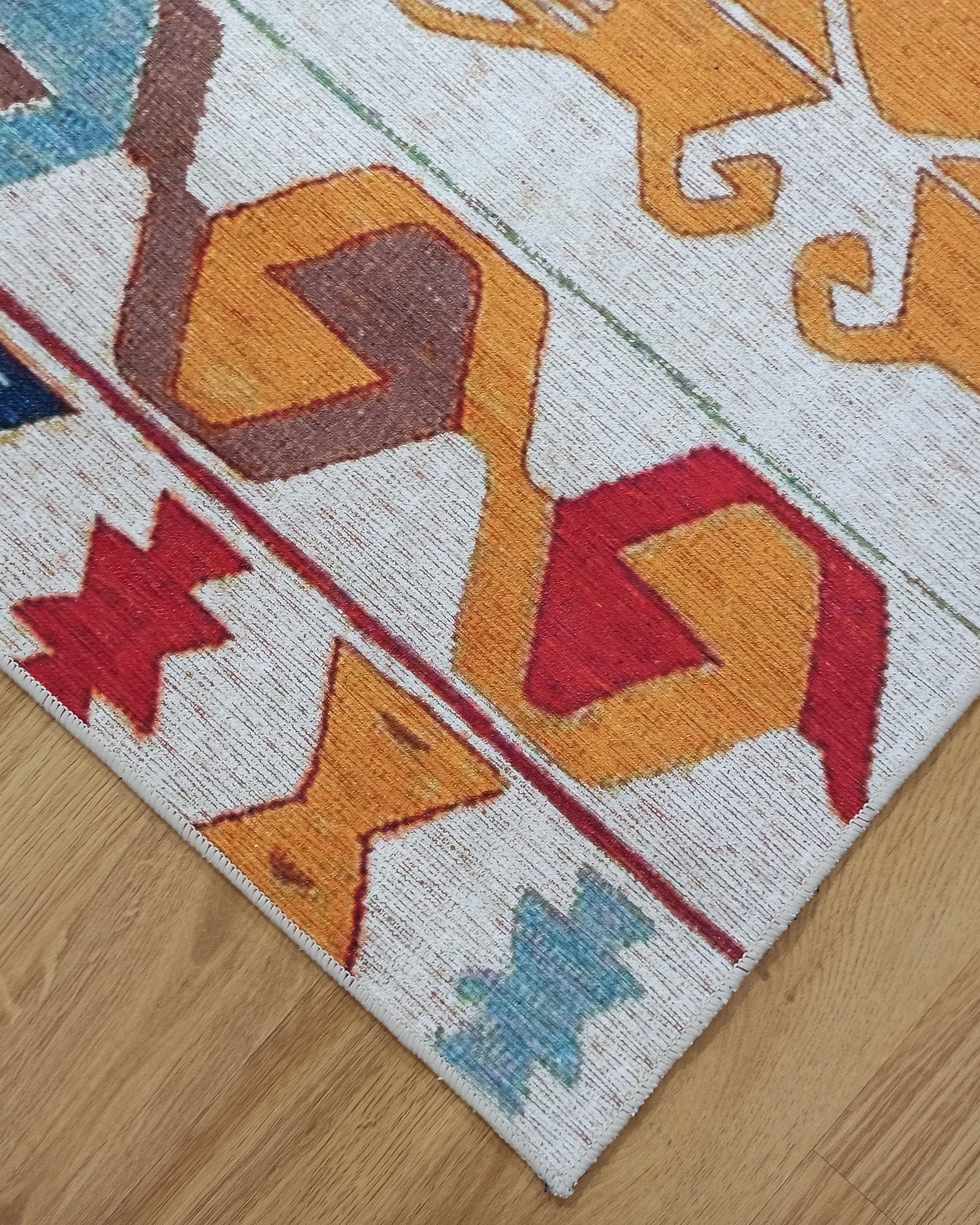 Azay Rug Turkish Colorful Rug