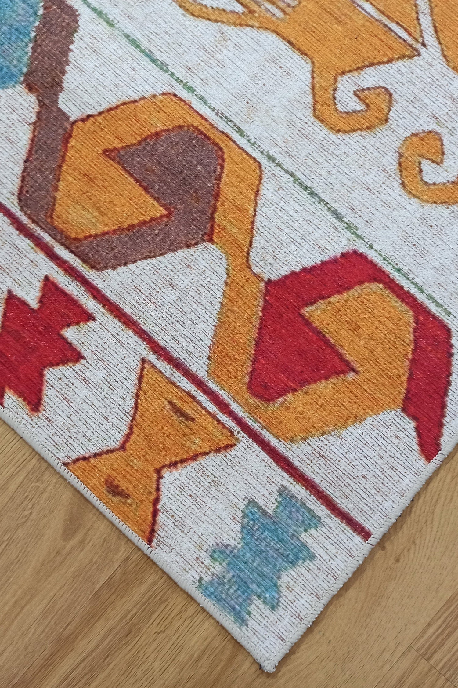 Azay Rug Turkish Colorful Rug