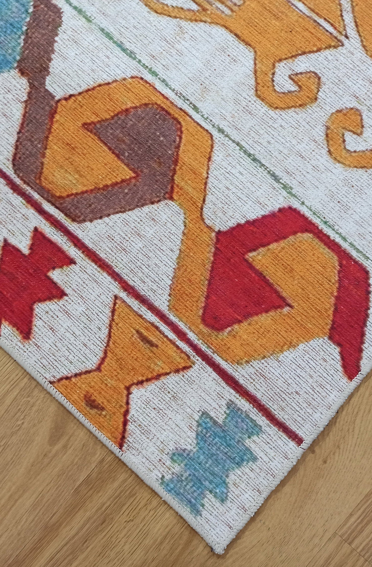 Azay Rug Turkish Colorful Rug