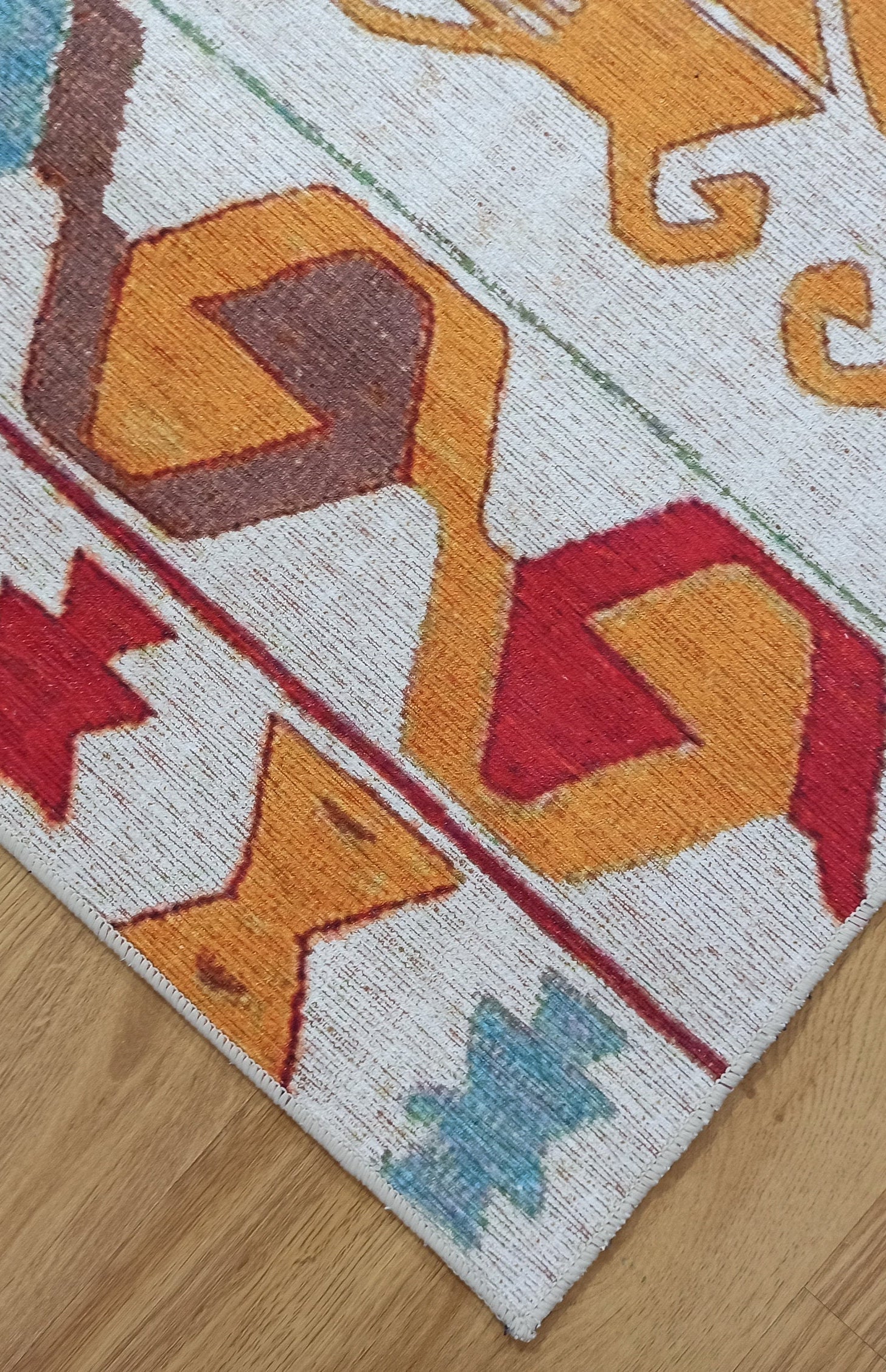 Azay Rug Turkish Colorful Rug