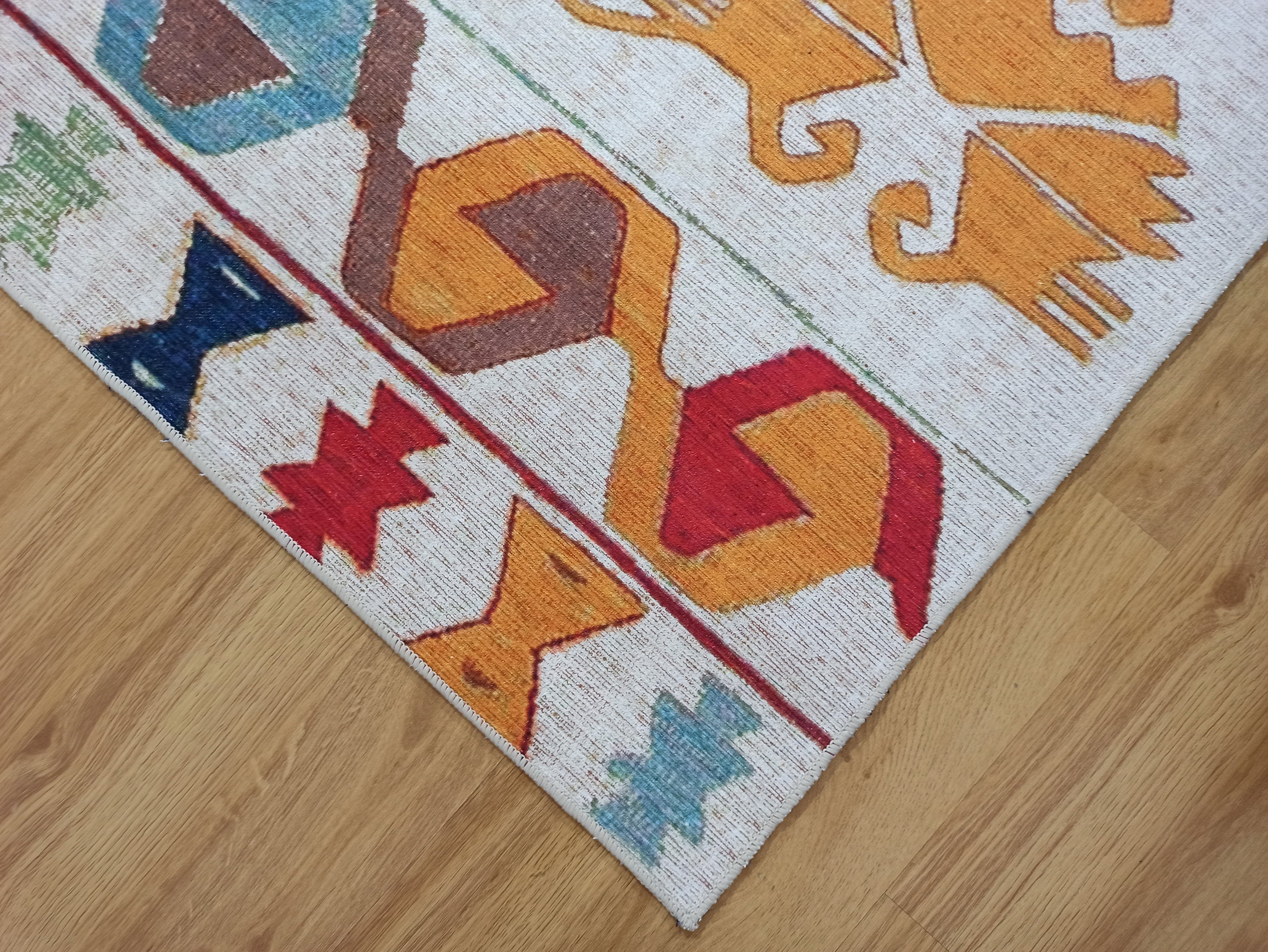 Azay Rug Turkish Colorful Rug