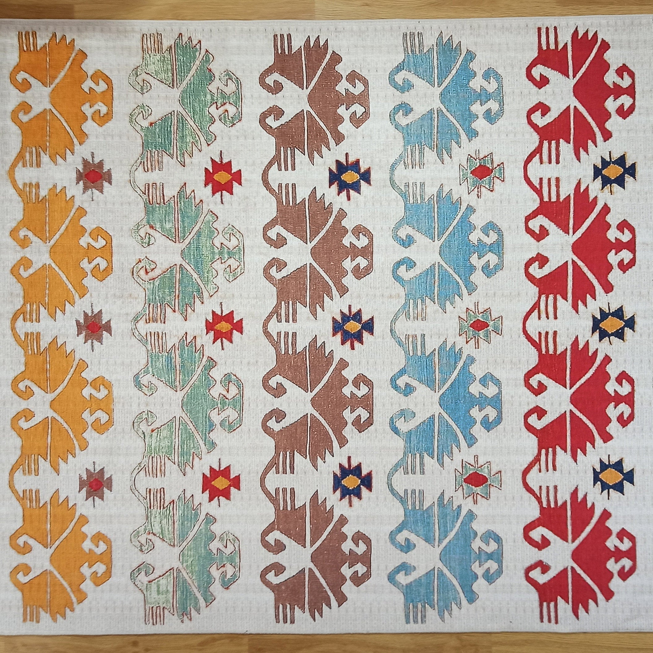 Azay Rug Turkish Colorful Rug