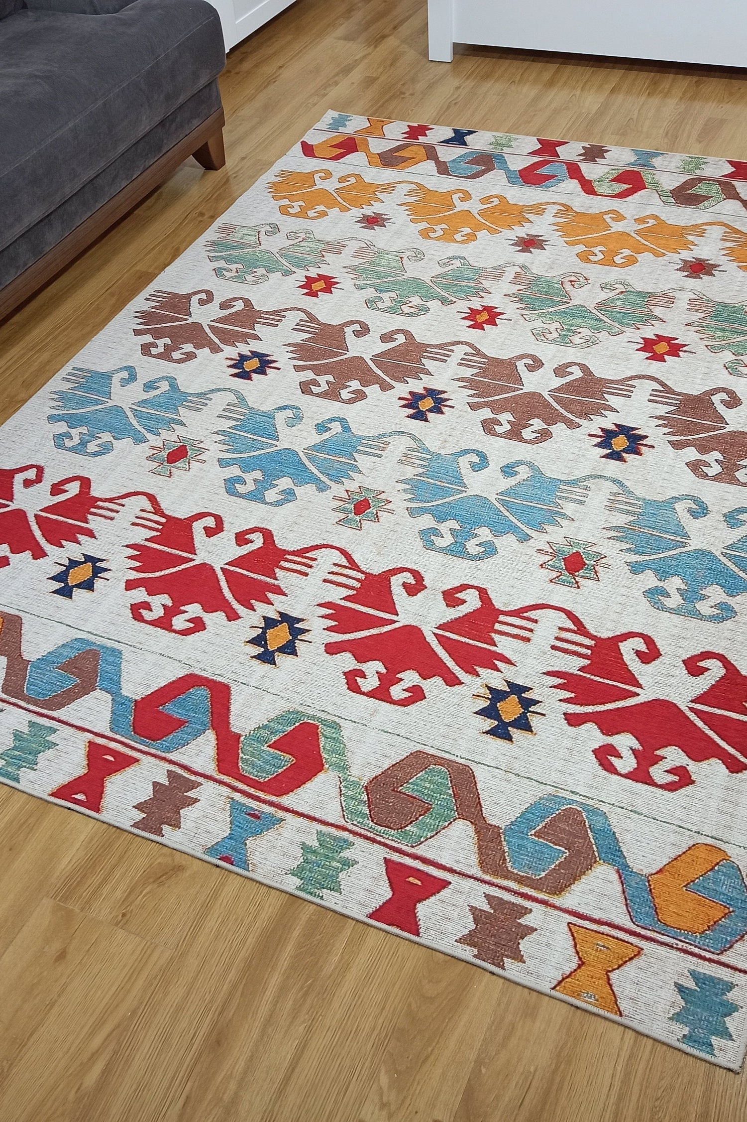 Azay Rug Turkish Colorful Rug