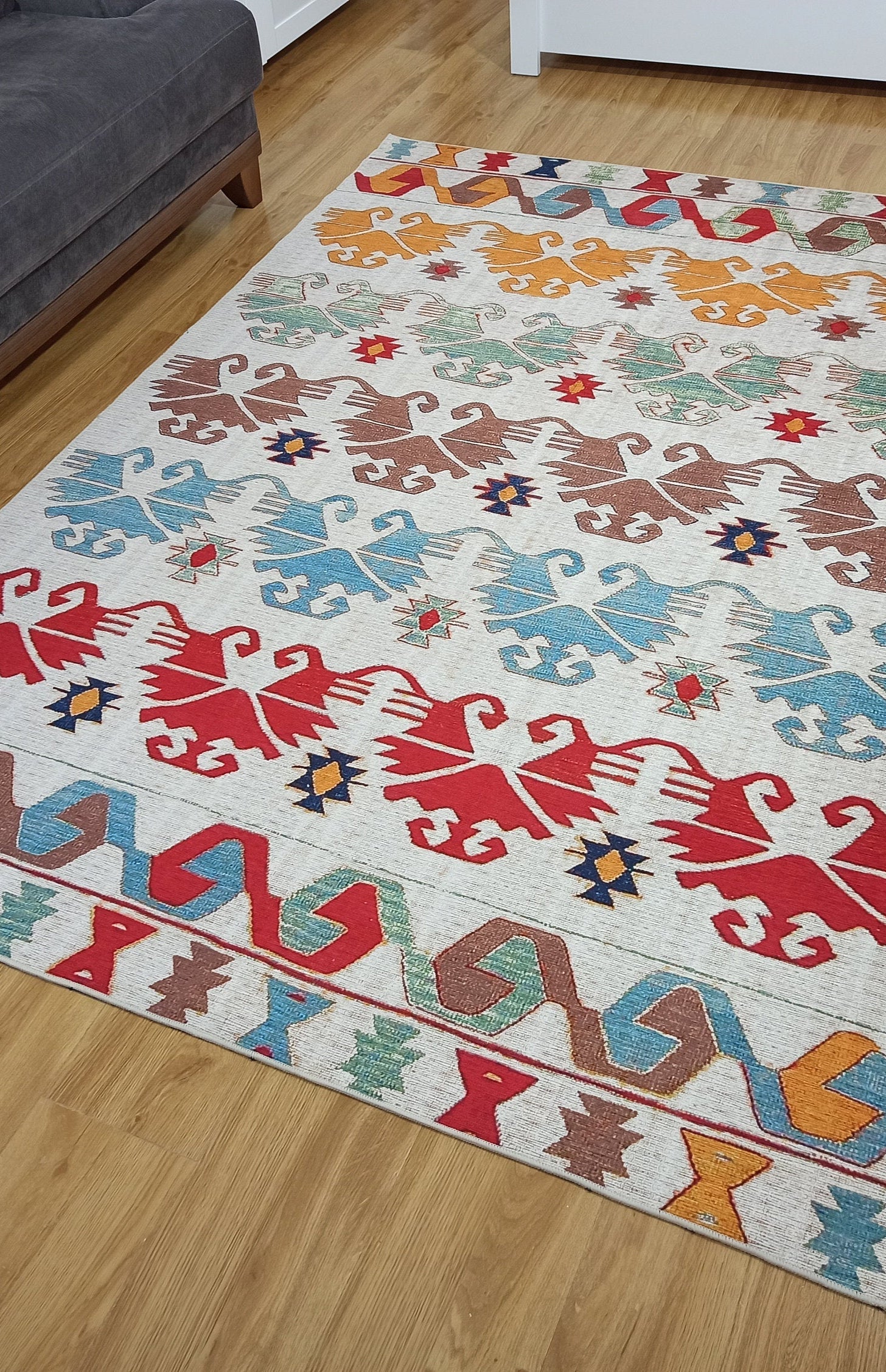 Azay Rug Turkish Colorful Rug