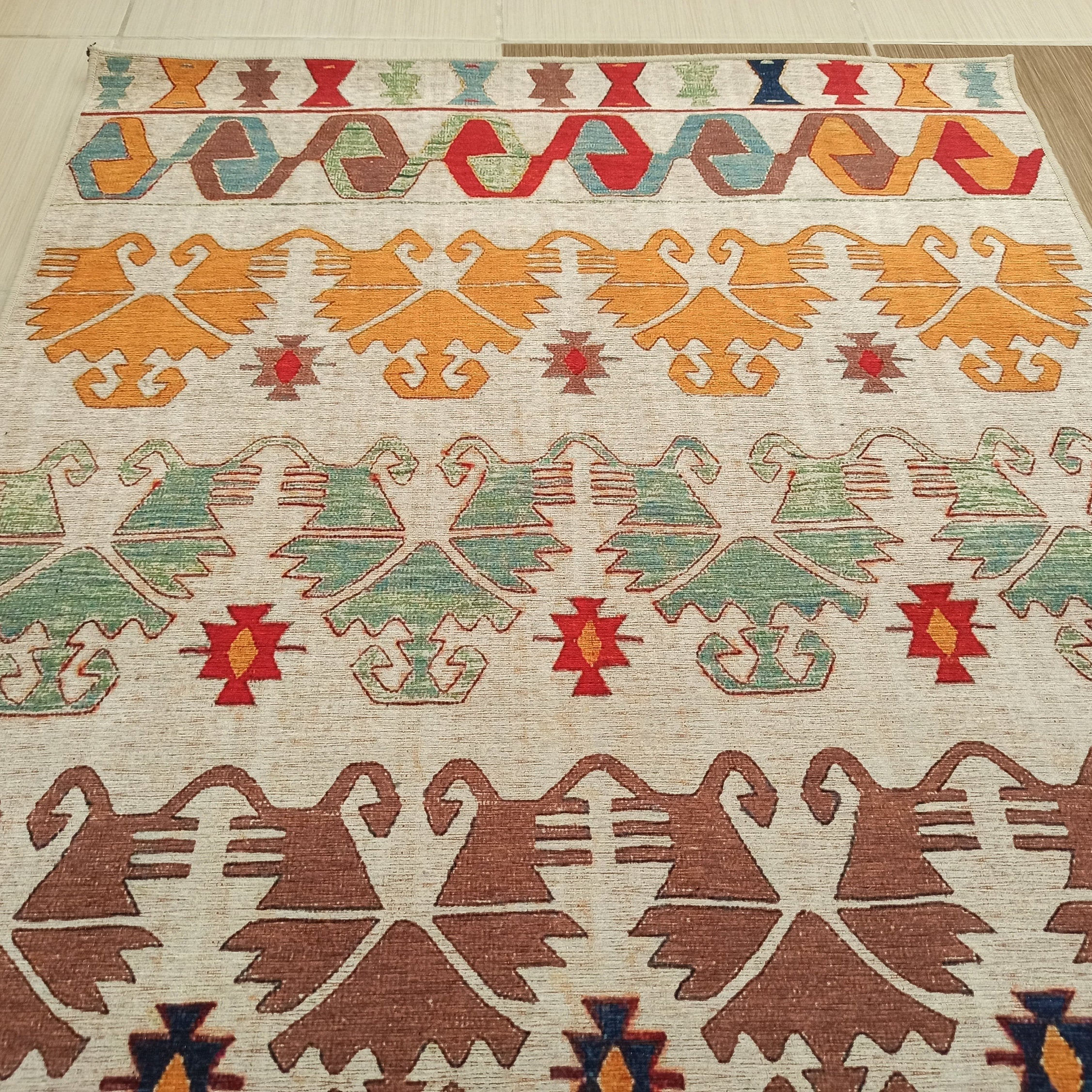 Azay Rug Turkish Colorful Rug