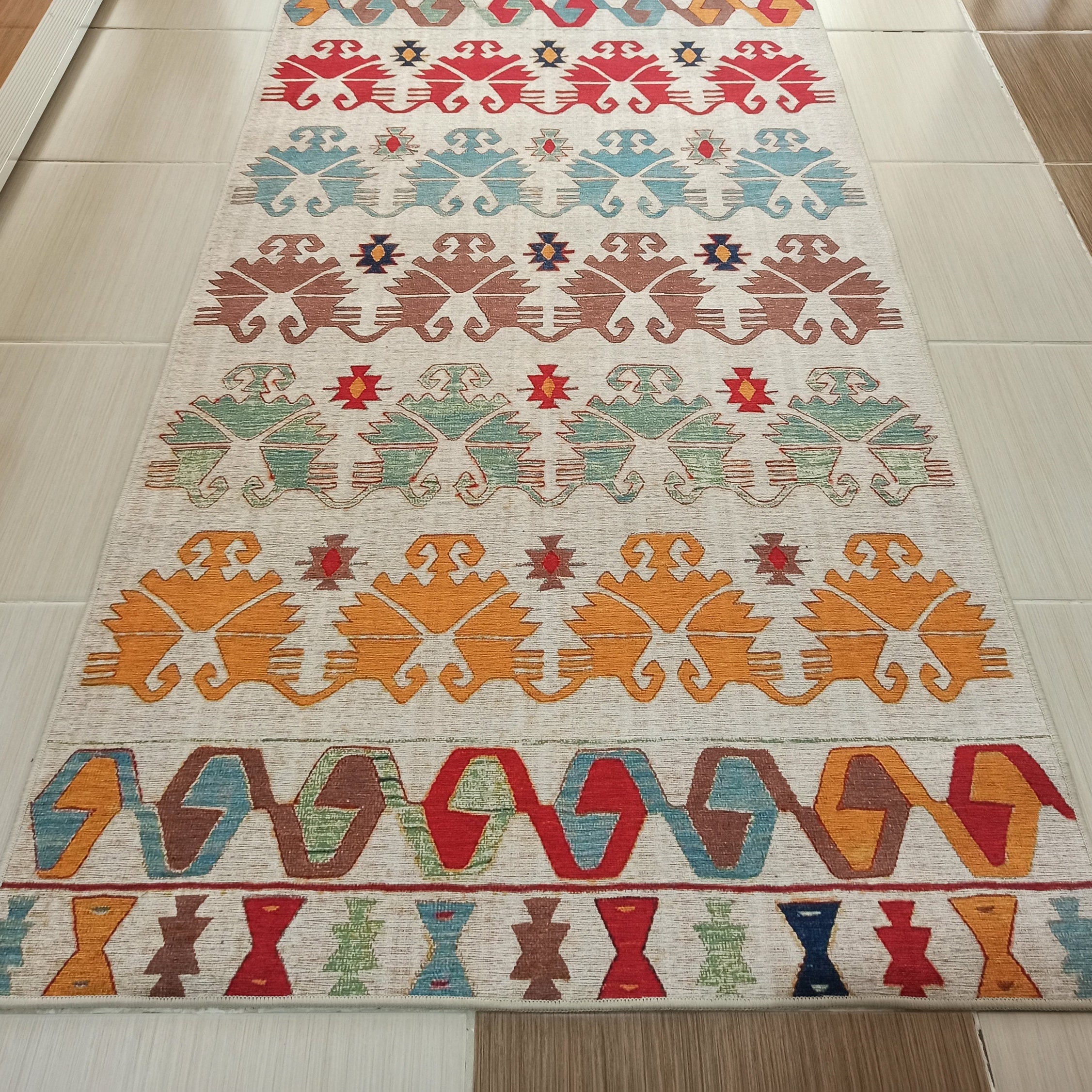 Azay Rug Turkish Colorful Rug