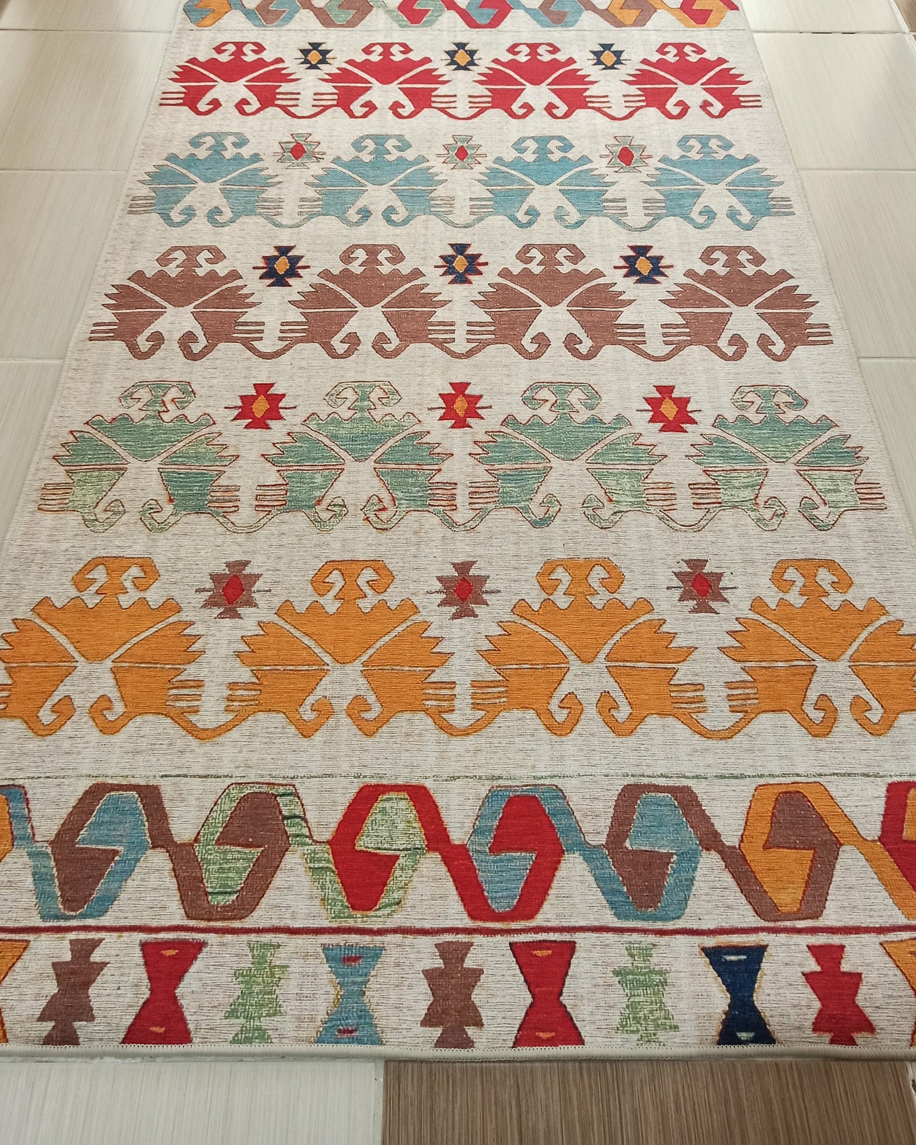 Azay Rug Turkish Colorful Rug