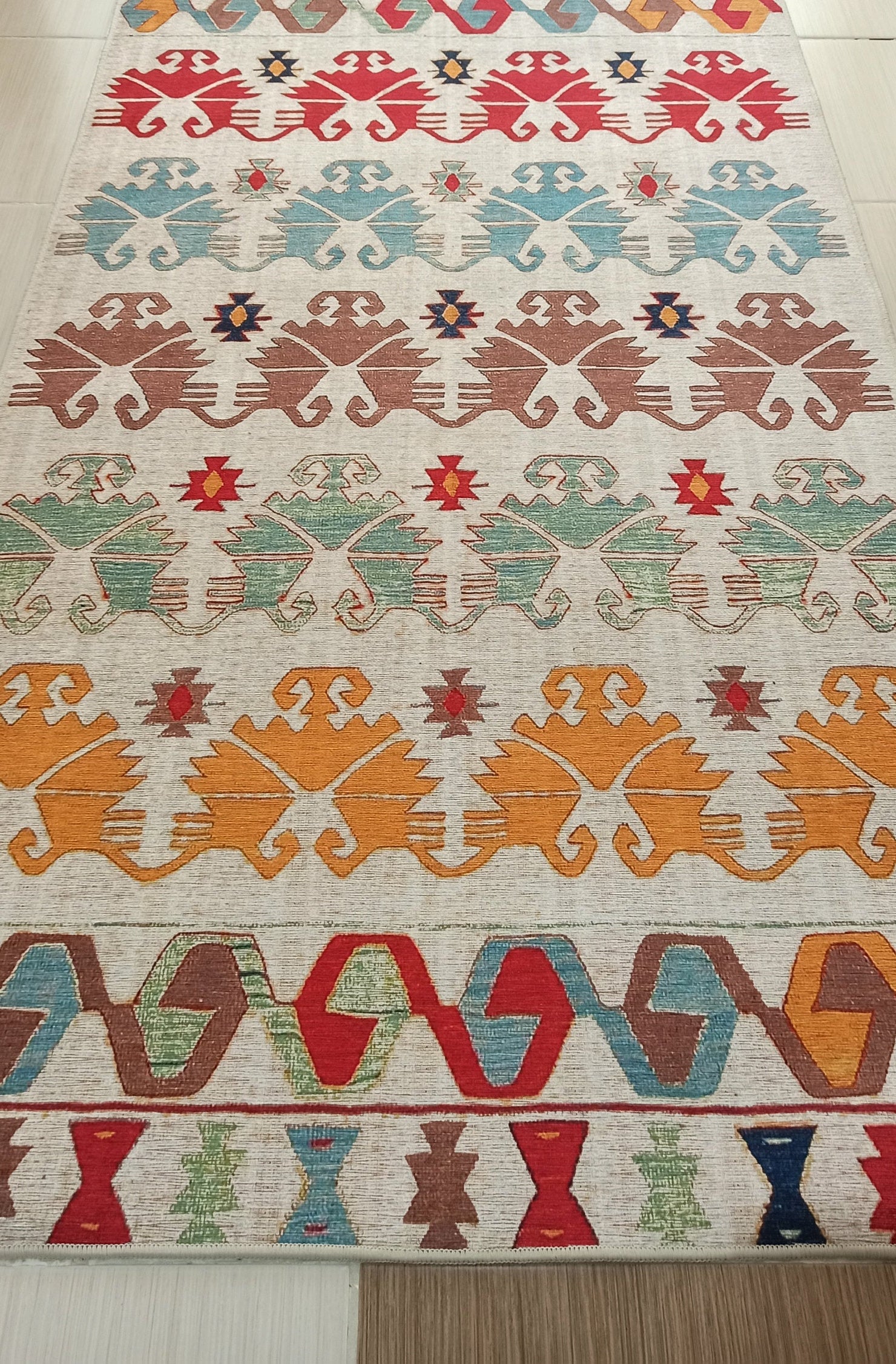 Azay Rug Turkish Colorful Rug