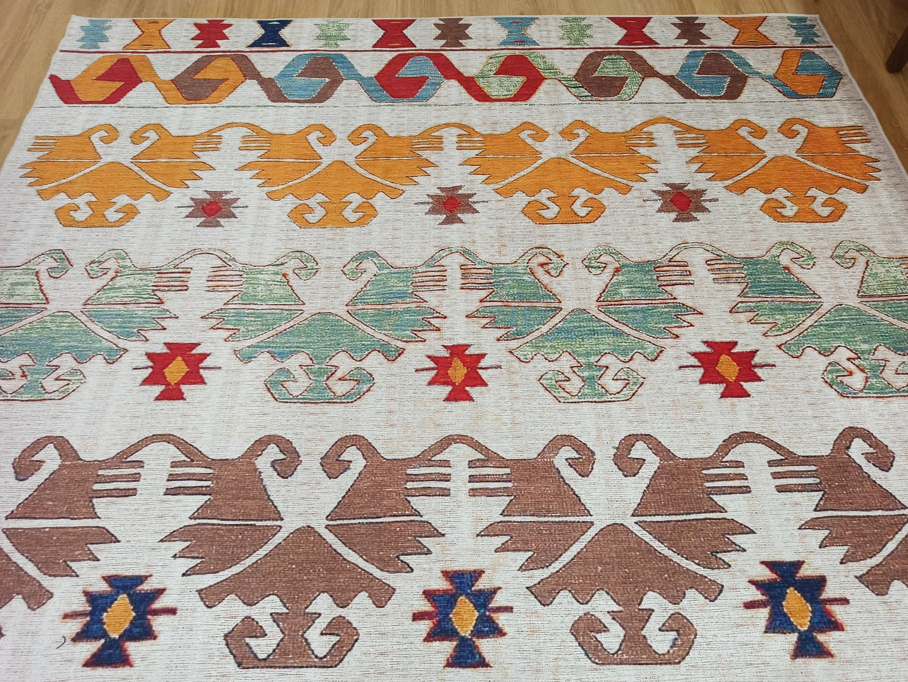 Azay Rug Turkish Colorful Rug