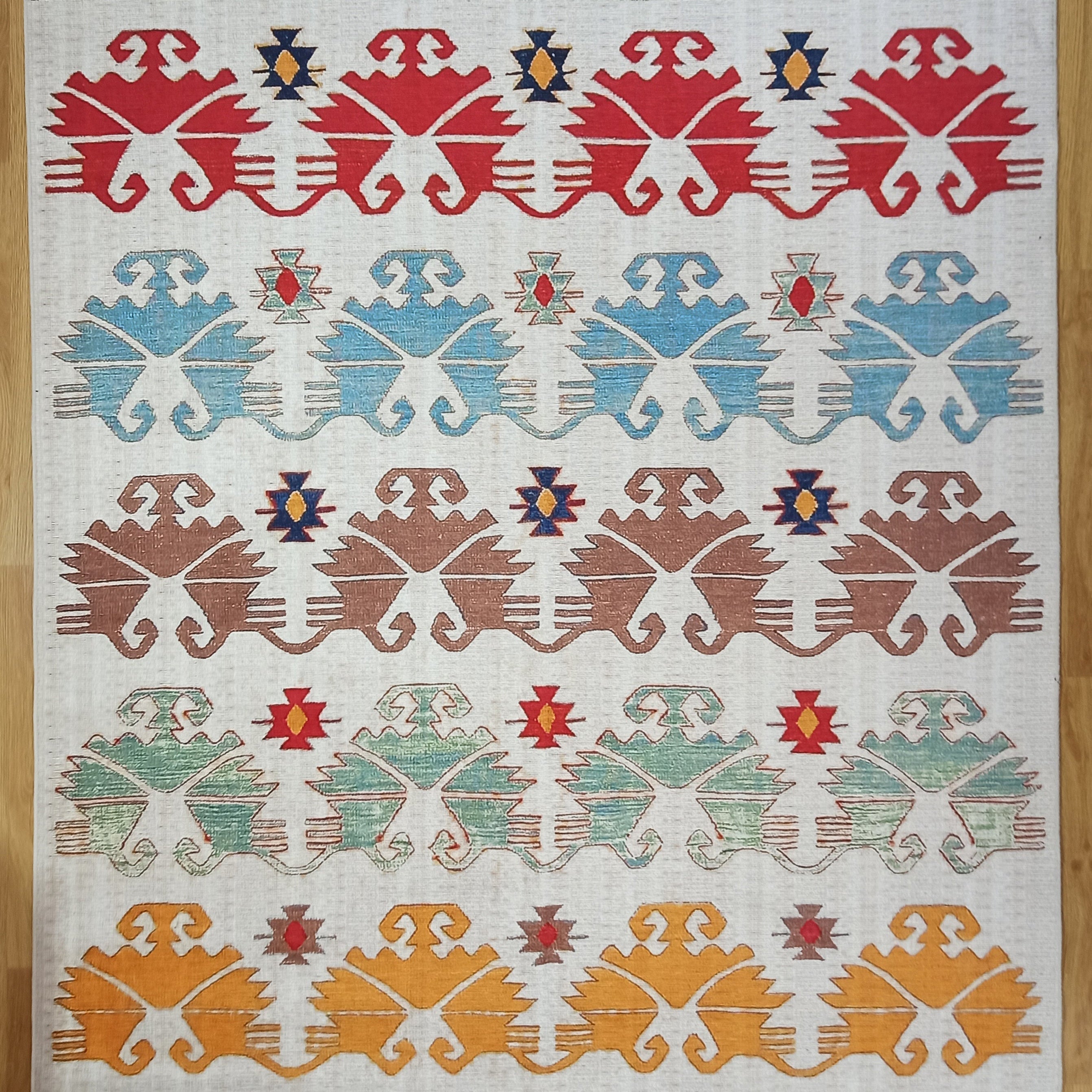 Azay Rug Turkish Colorful Rug